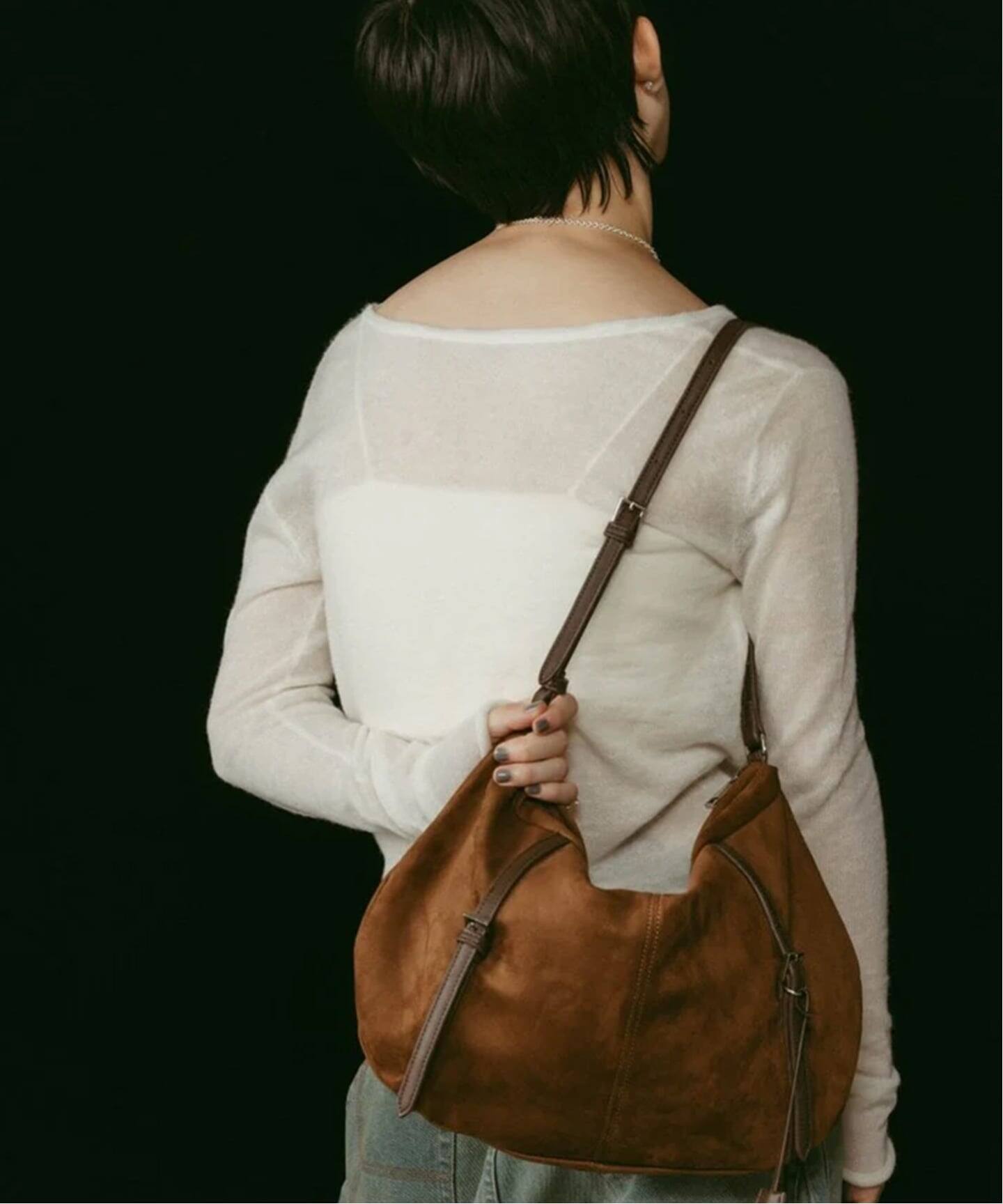 KnuthMarf suede moon bag（ショルダーバッグ）｜BOICE FROM BAYCREW'S