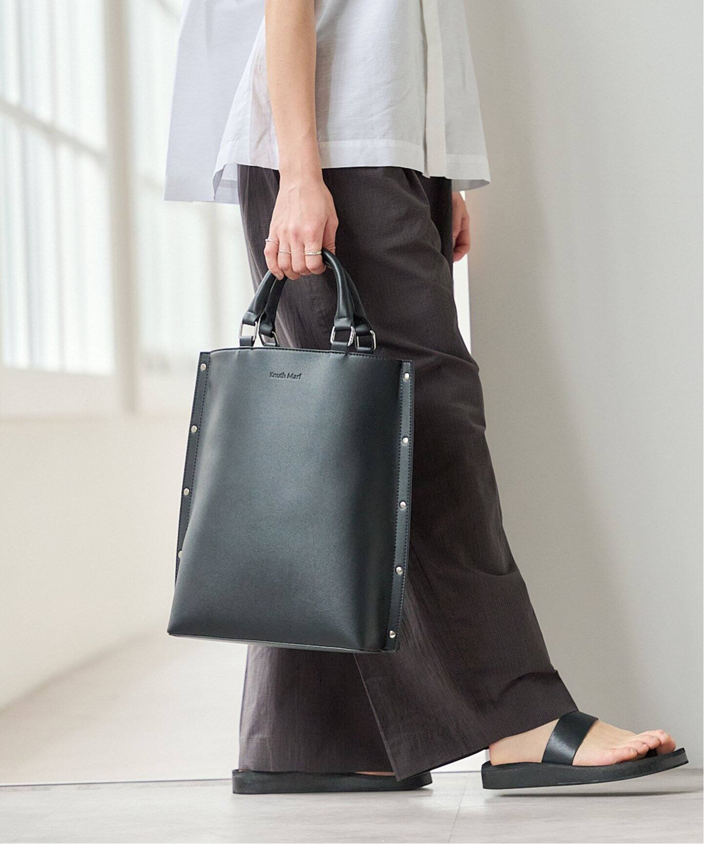 KnuthMarf side studs leather bag KMB25SPK01（ショルダーバッグ 