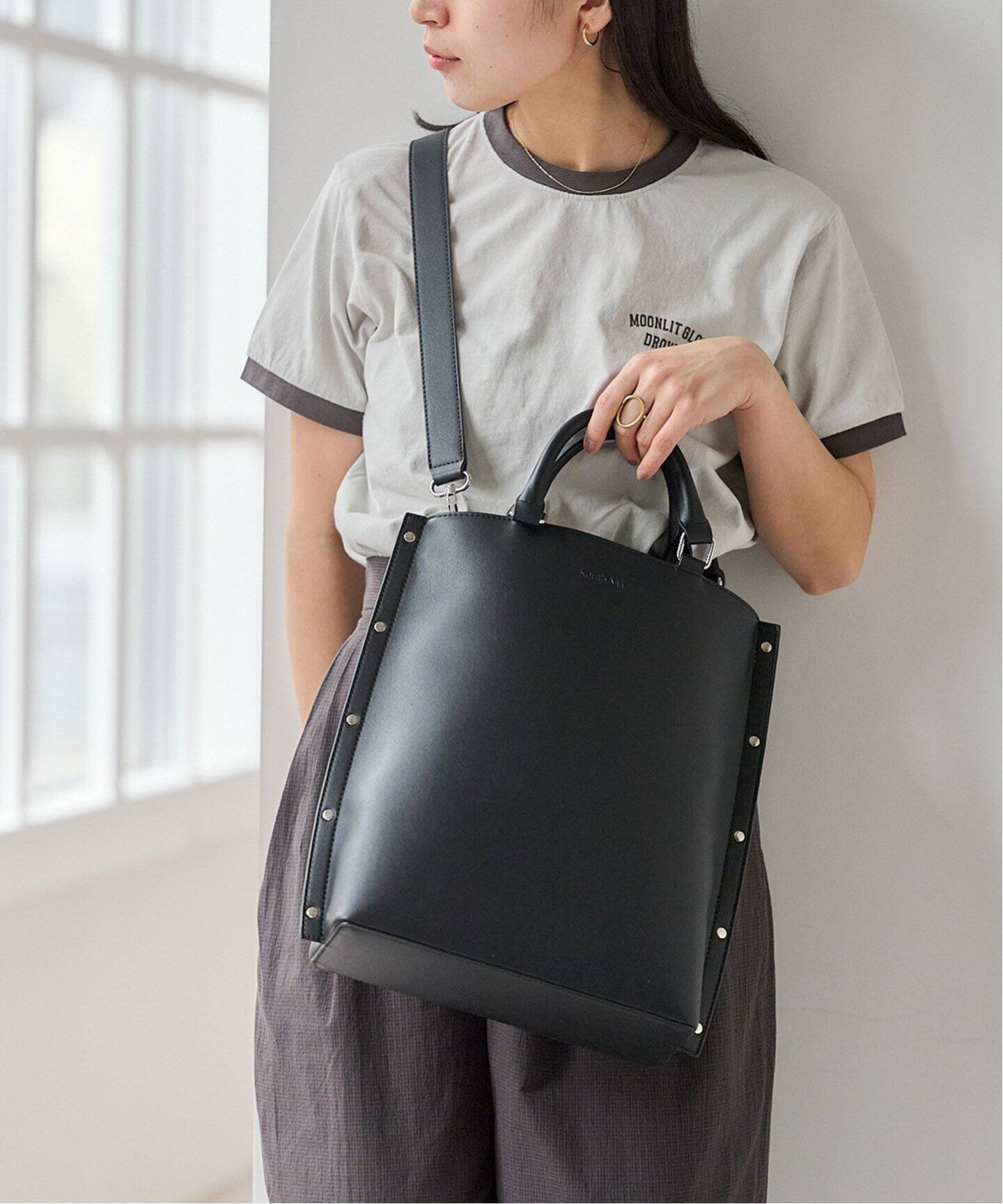 KnuthMarf side studs leather bag KMB25SPK01（ショルダーバッグ 