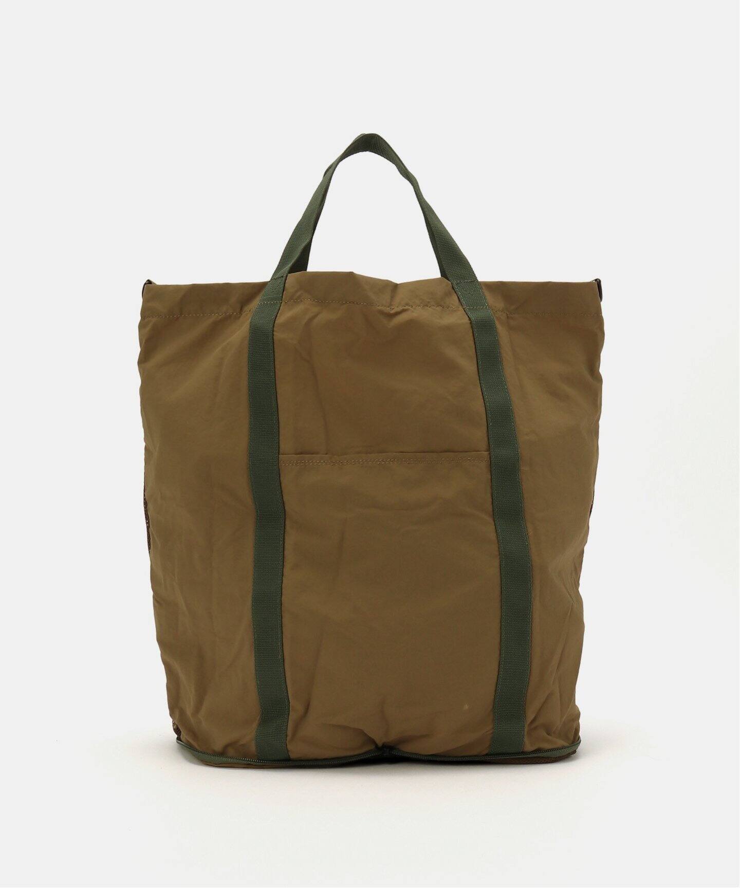 IUGAMAKARAS トートバッグ ブラウン ライムグリーン GRAMICCI NYLON PACKABLE EXPLORER TOTE（トートバッグ）｜BOICE FROM