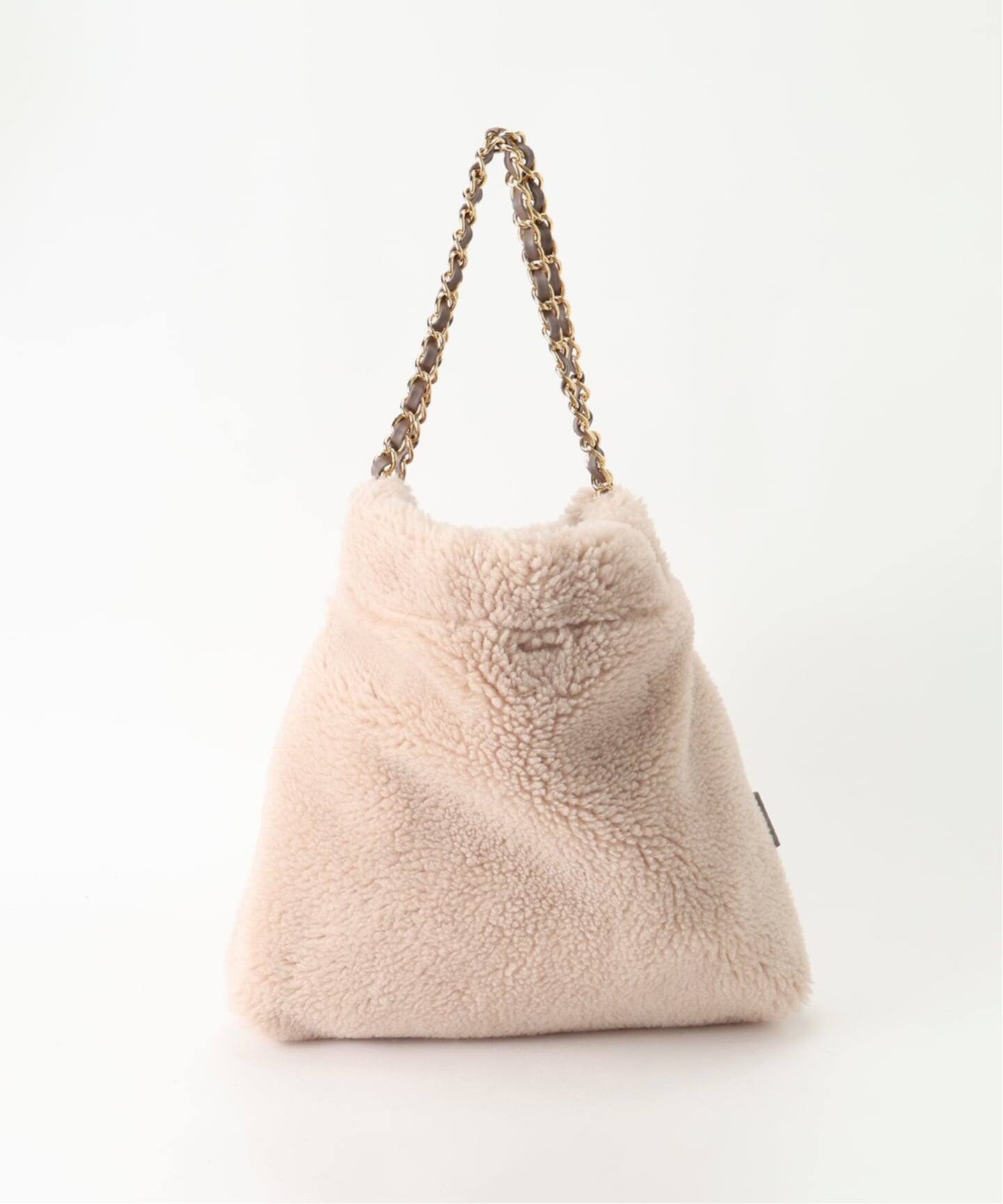 VIOLAd'ORO / ヴィオラドーロ エコファーバッグ 34*34cm（ショルダー