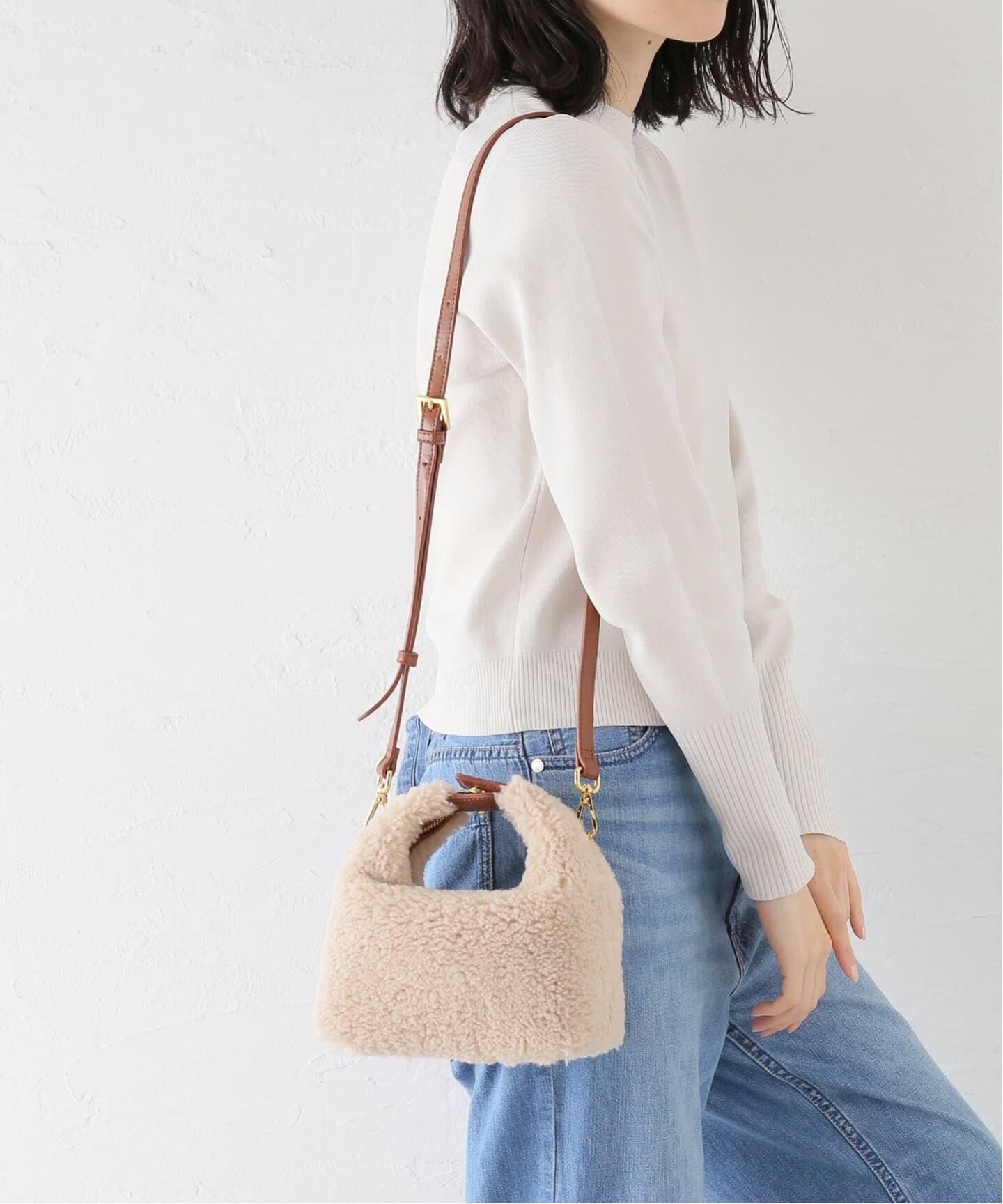 未使用品 SINBONO シンボノ ファー 2way ショルダーバッグ - メルカリ 