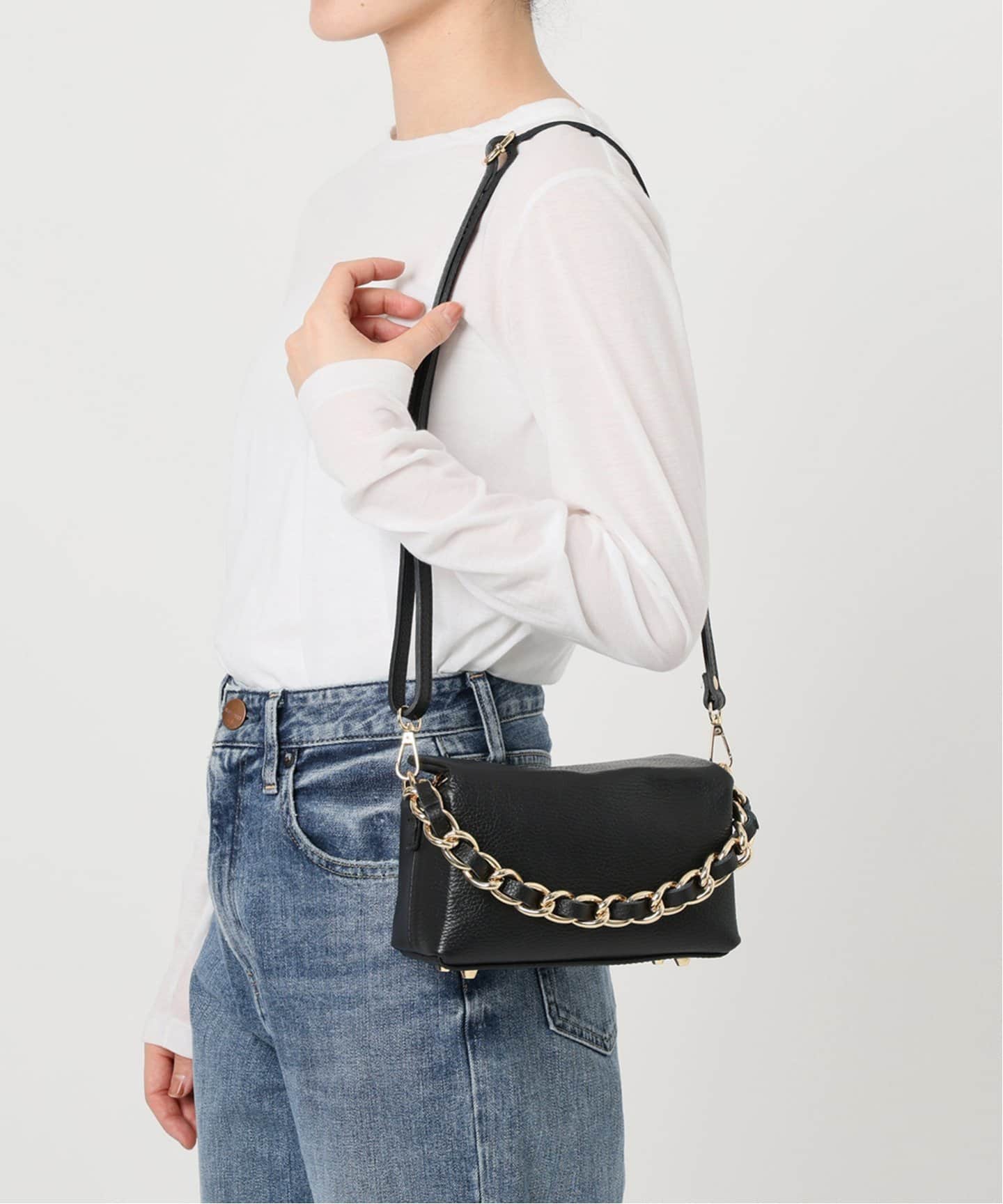 MILOS/ミロス】チェーン×ミニショルダーBAG（ショルダーバッグ）｜La
