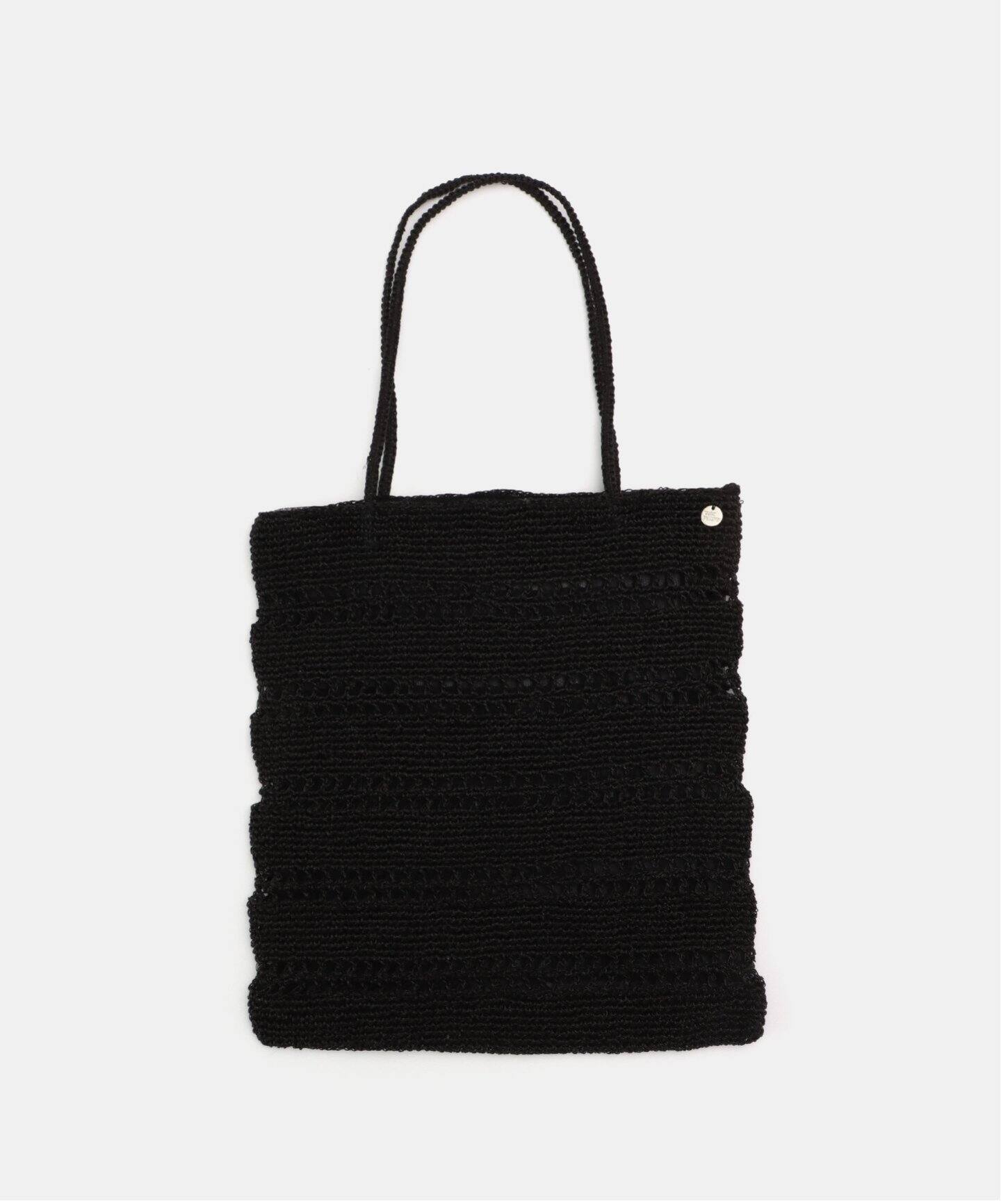 ne Quittez pas/ヌキテパ】 METALLIC MACRAME TOTE BAG（トートバッグ 