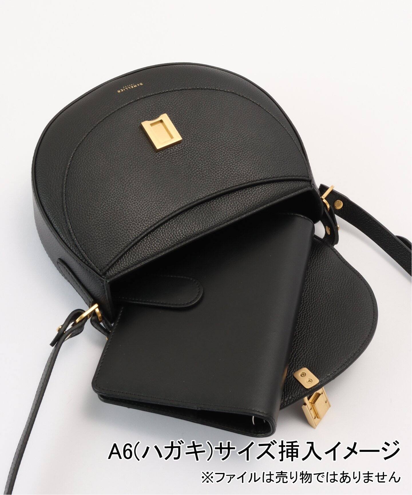 DeMellier  Siena ショルダーバッグS The_SienaHobo_BlackSmallGrain_