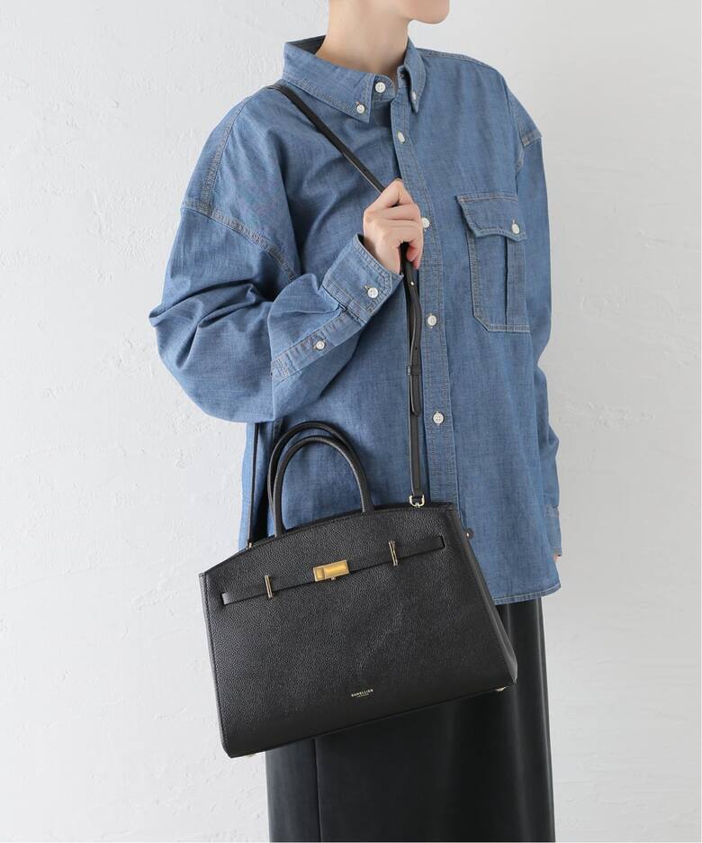 一部店舗+WEB限定》DEMELLIER/デメリエー The Midi Hudson（トート 