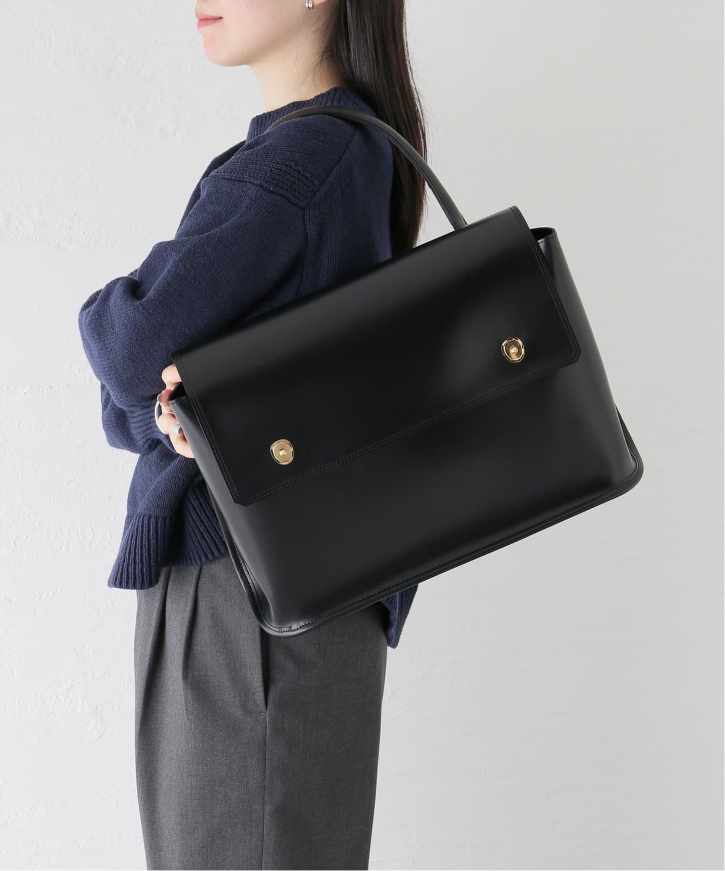 MY_ x PIENI、ピエニ、レザー ワンハンドルバッグ PIENI / ピエニ A-2 ONE HANDLE（ハンドバッグ）｜Spick and