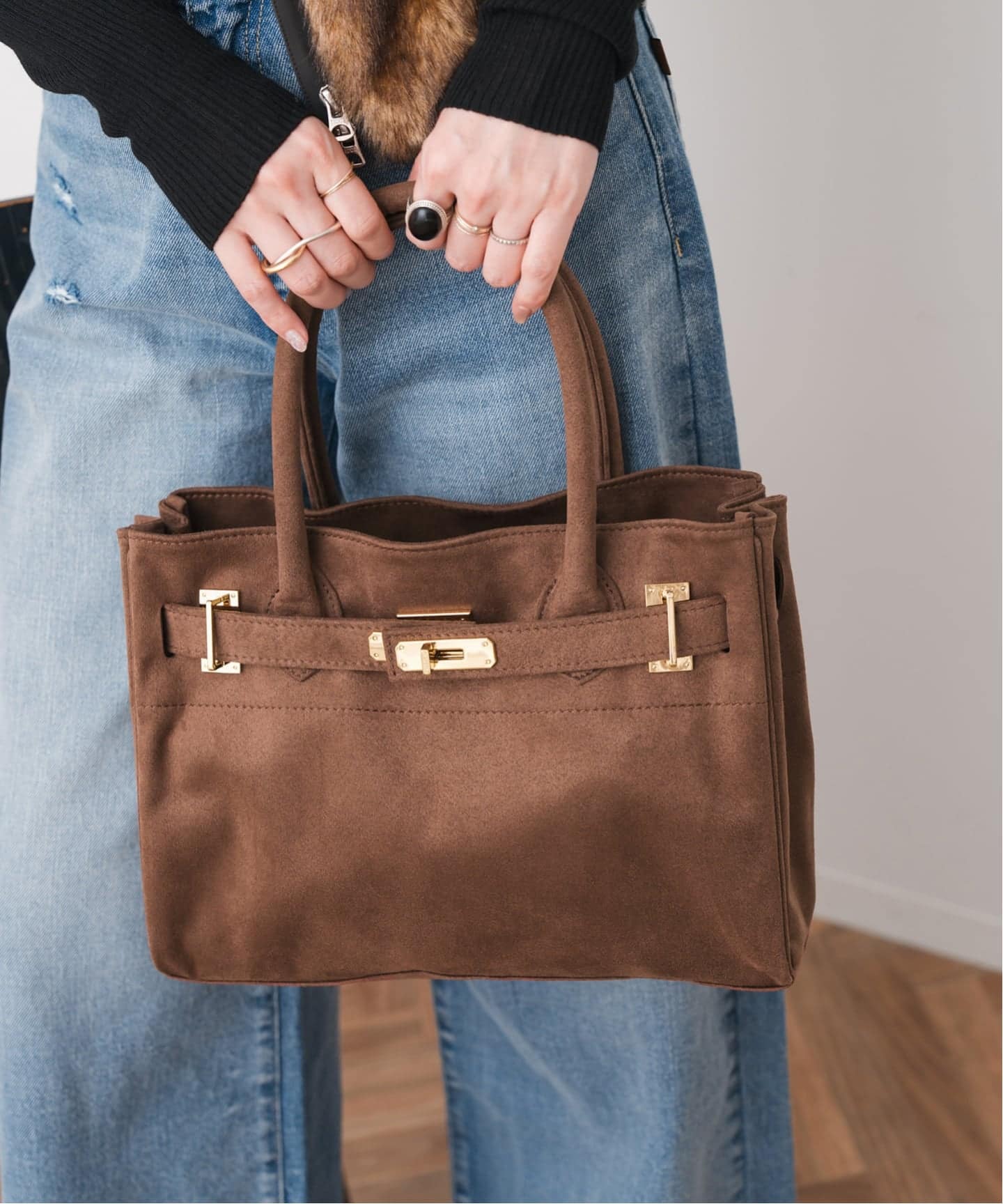 sita parantica　トートバックスエード新品未使用 SITA PARANTICA/シータパランティカ *SS別注 フェイクスエード