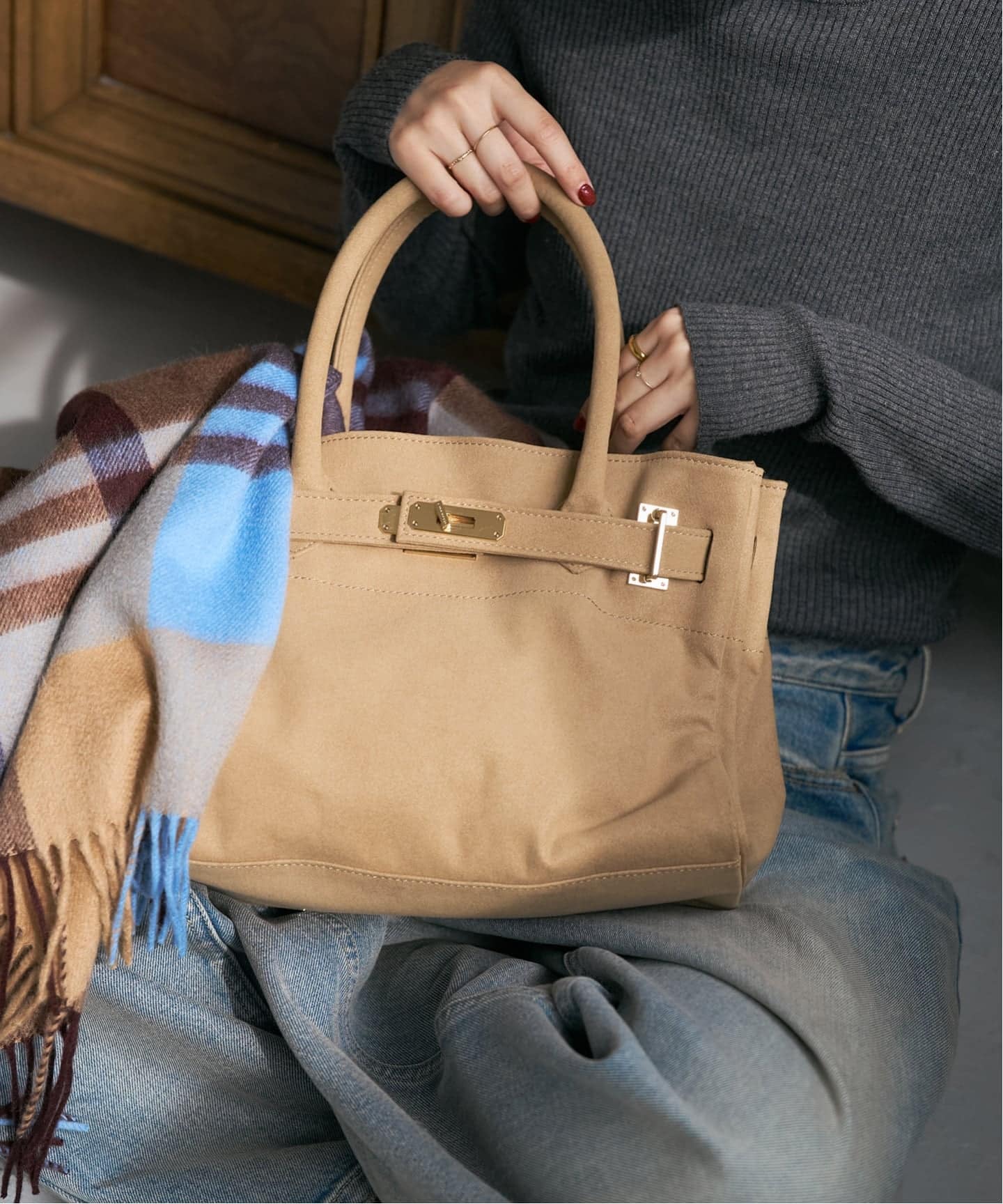 SITA PARANTICA/シータパランティカ *SS別注 フェイクスエードトート M