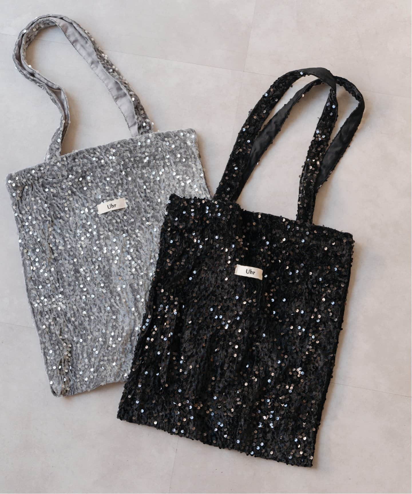 Uhr/ウーア 別注Spangle Velour Tote（トートバッグ）｜Spick & Span