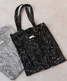 Uhr/ウーア 別注Spangle Velour Tote（トートバッグ）｜Spick & Span 