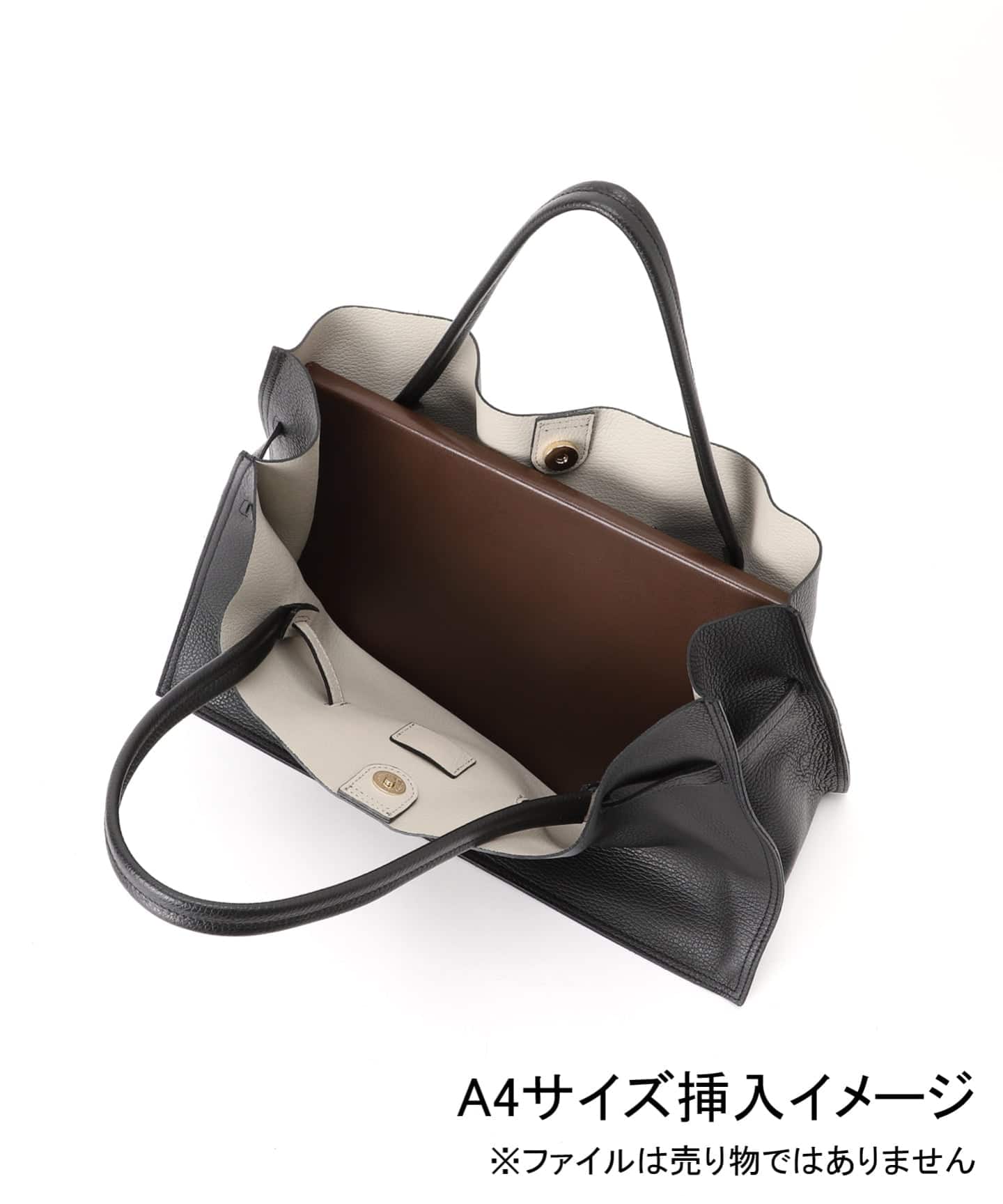 【完売品】VIOLA d'ORO イタリアンWフェイクレザートートバッグ　L 完売品】VIOLA d'ORO イタリアンWフェイクレザートートバッグL