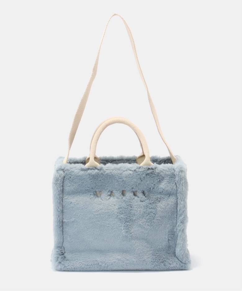 MARNI ネイビーとホワイト 兼用可ハンドバッグ値下げ！袋付き可愛いです。