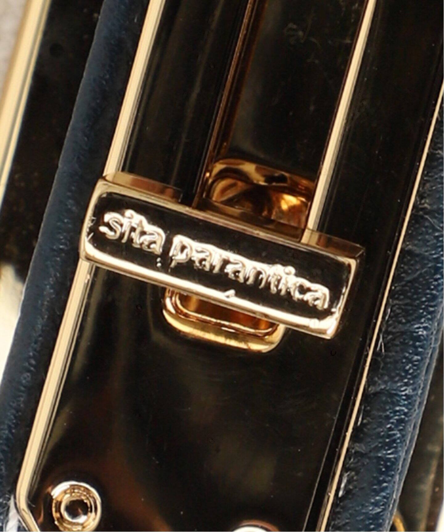 【SITA PARANTICA】定価42,900円　シボカワポーチ SITA PARANTICA シータパランティカ シボカワウエストポーチ 美品黒