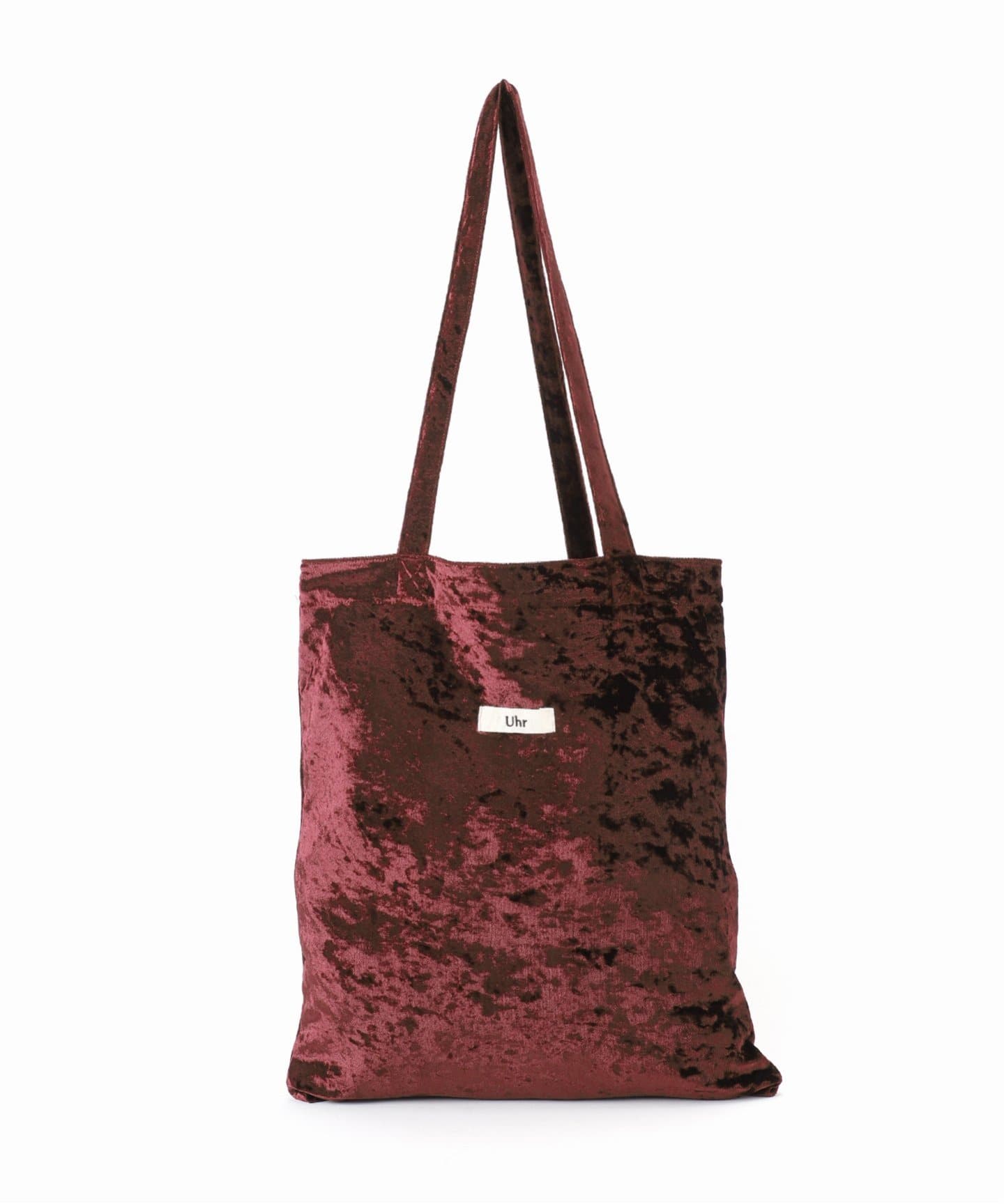 Uhr　ウーア　トート　ベロアバッグ　ブラウン 追加3》【Uhr/ウーア】Friendship Project Velour Tote Bag