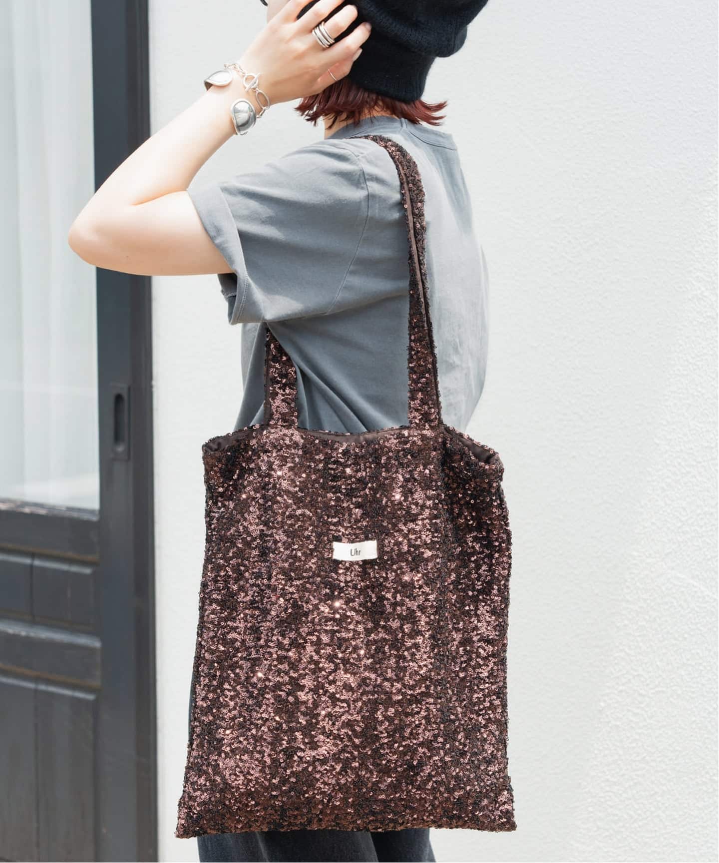 追加》Uhr/ウーア 別注Spangle Tote Bag*（トートバッグ