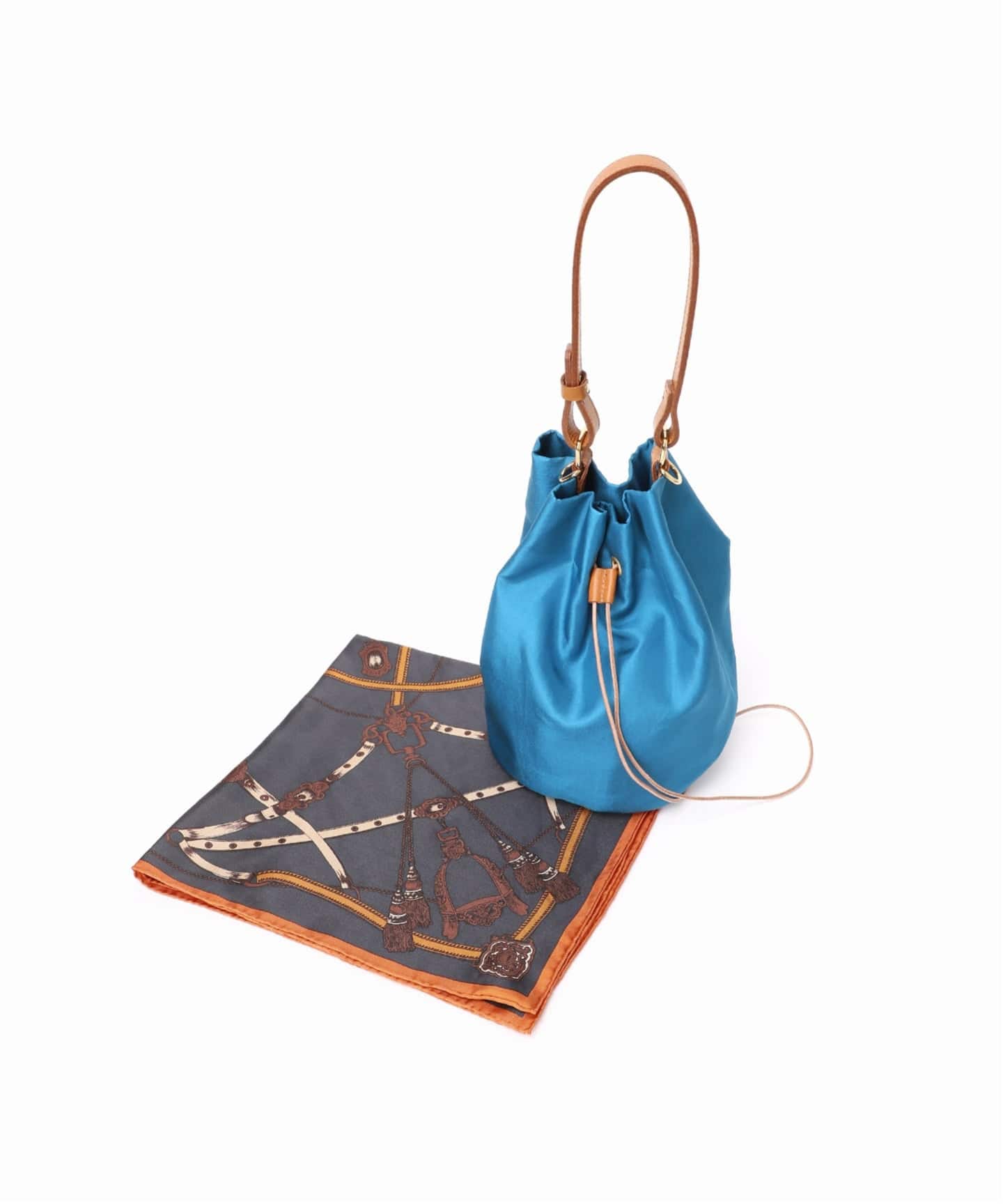 WEB限定追加》manipuri/マニプリ スカーフセットバケツバッグ