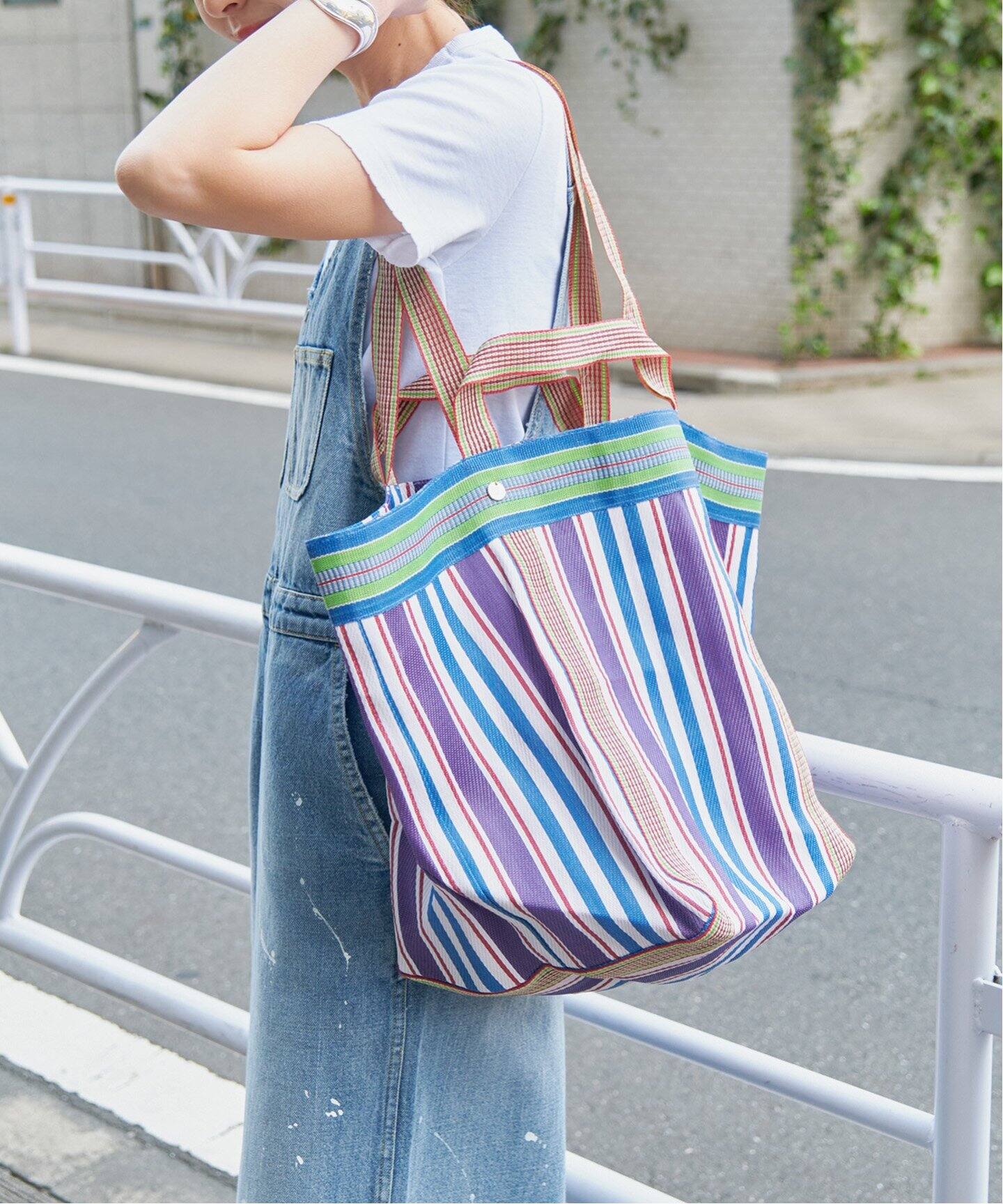 WEB限定追加》ne Quittez pas / ヌキテパ MULTI STRIPE MESH WIDE TO 