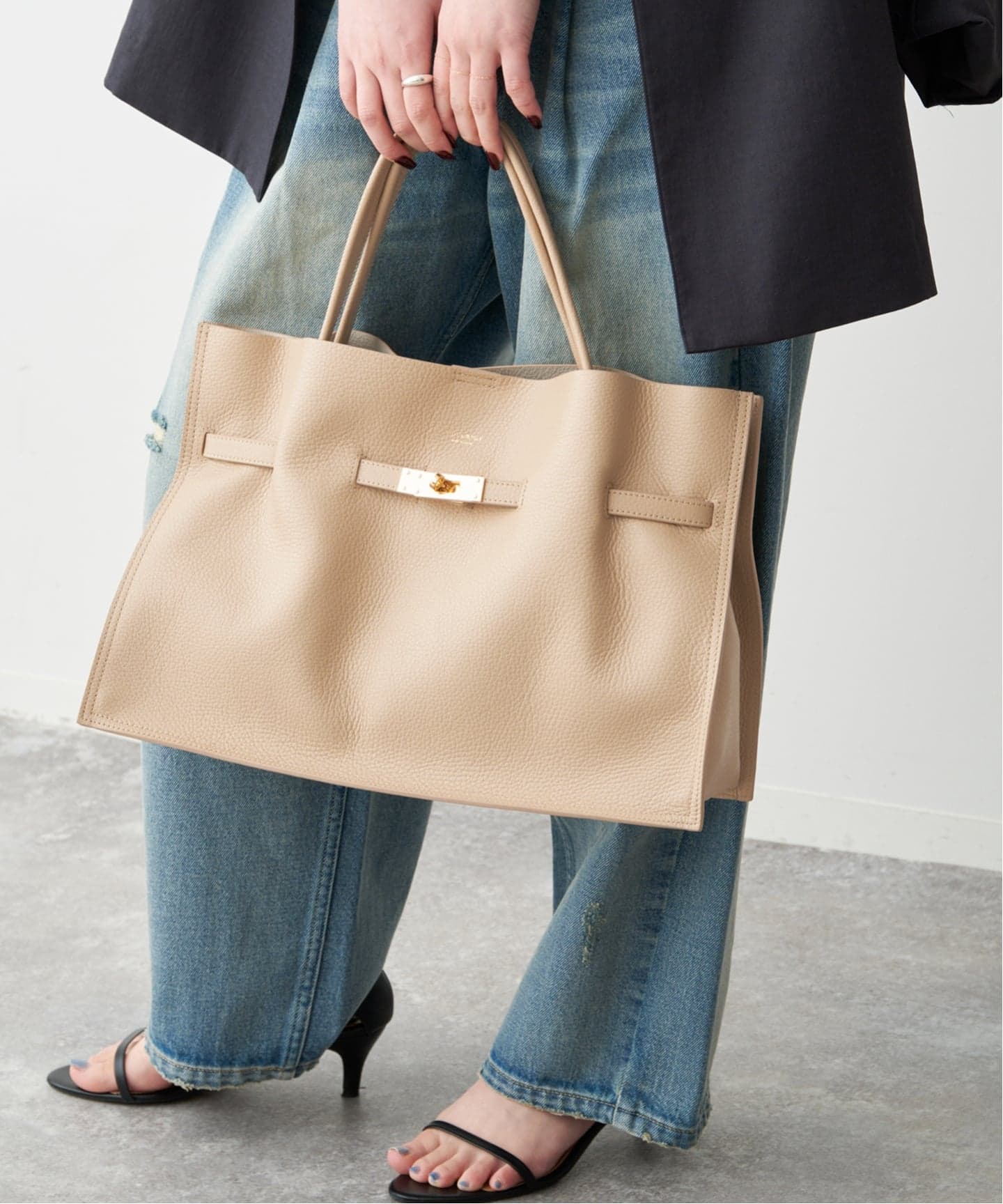 追加》VIOLAd'ORO / ヴィオラドーロ イタリアンWフェイスレザートート