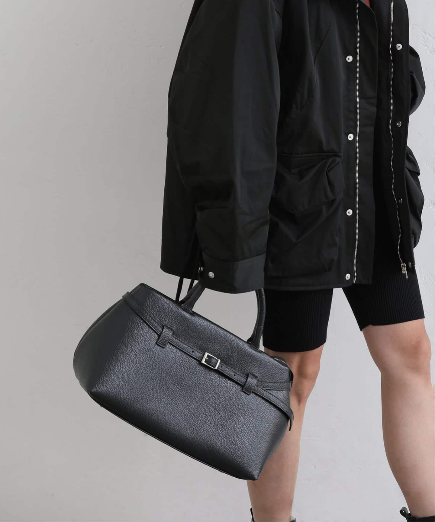 【新品タグ付き】AULENTTI ベルト ブラック SLOBE IENA ベルト 「AULENTTI/オウレンティ」 レザーベルト