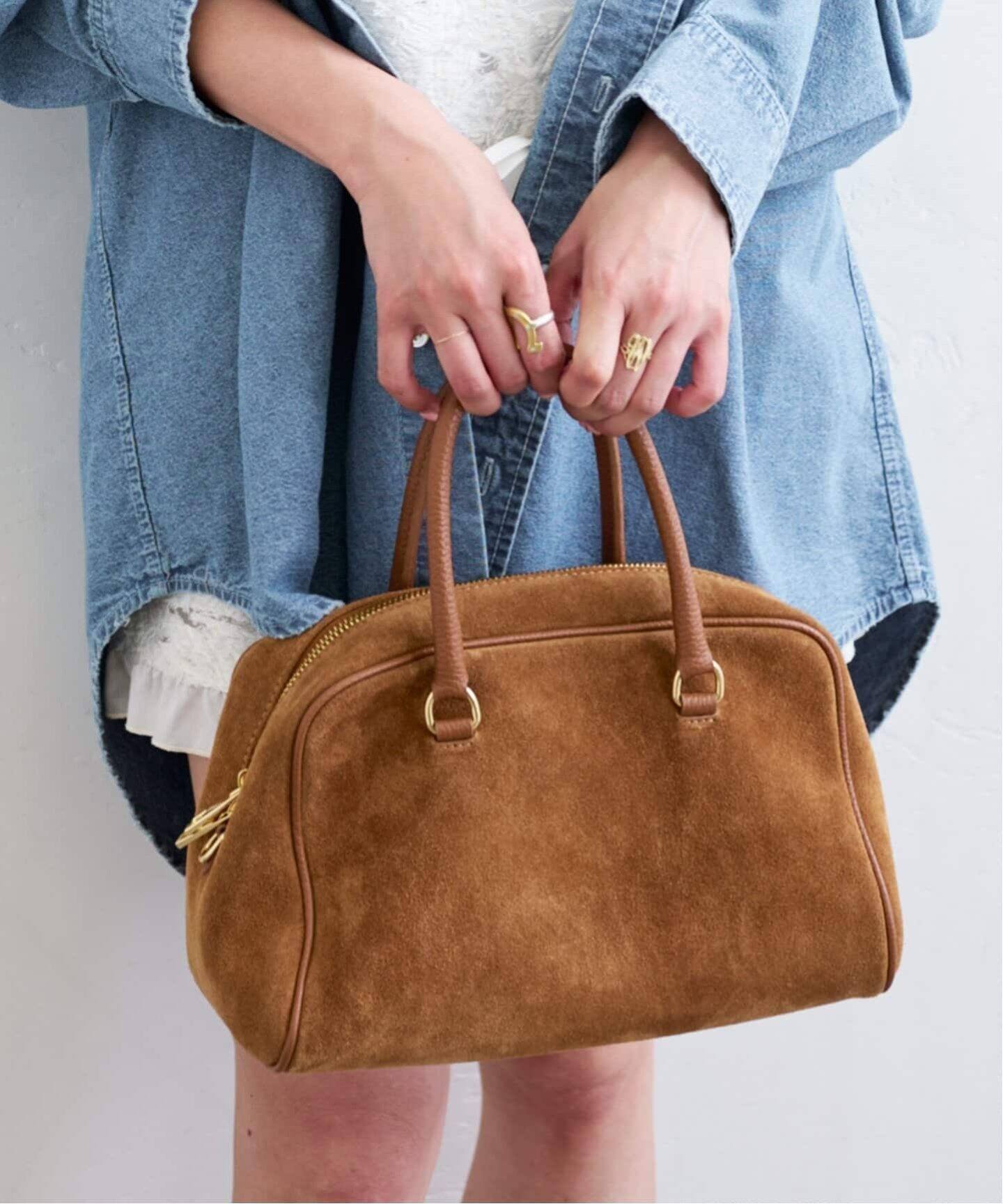 追加》AULENTTI SUEDE MINI BOSTON2（ボストンバッグ）｜U by