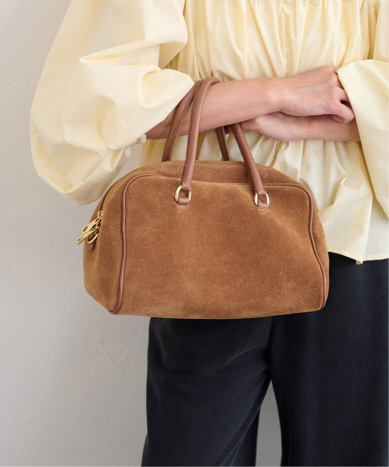 追加4》AULENTTI /オウレンティ SUEDE BOSTON BAG4（ボストンバッグ 