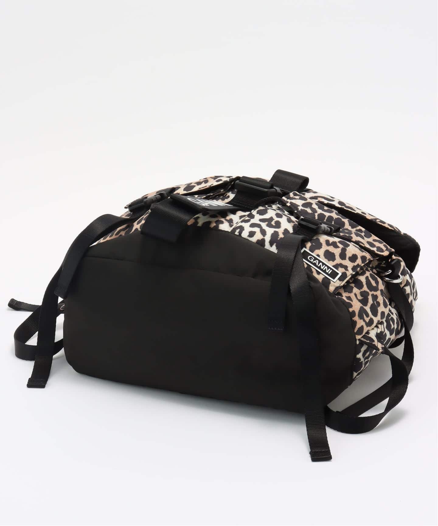GANNI　Recycled Tech Backpack 　レオパード 美品 GANNI/ガニー Recycled Tech Backpack（バックパック／リュック