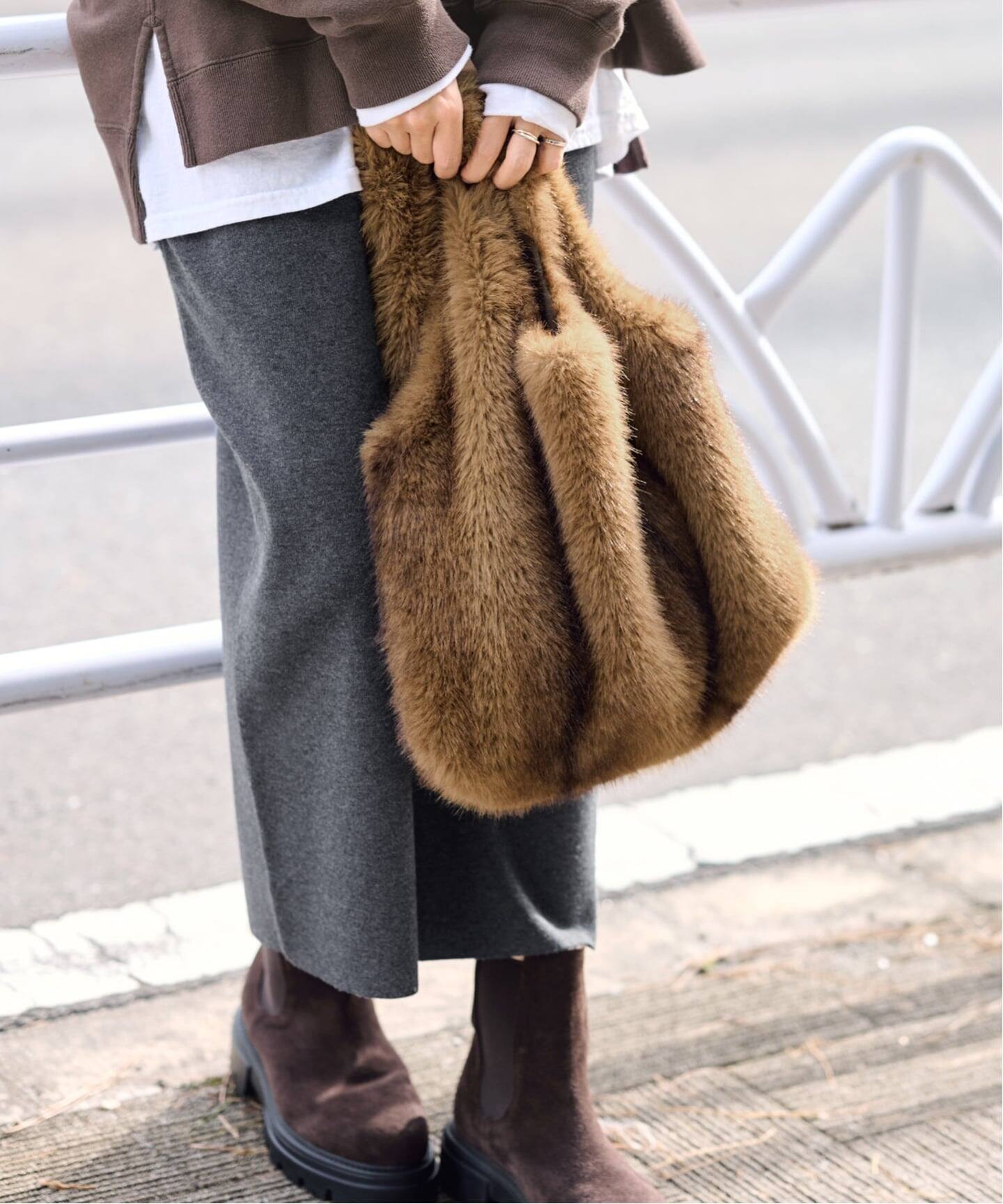 フェイクファーバッグ（ハンドバッグ）｜FRAMeWORK（フレームワーク