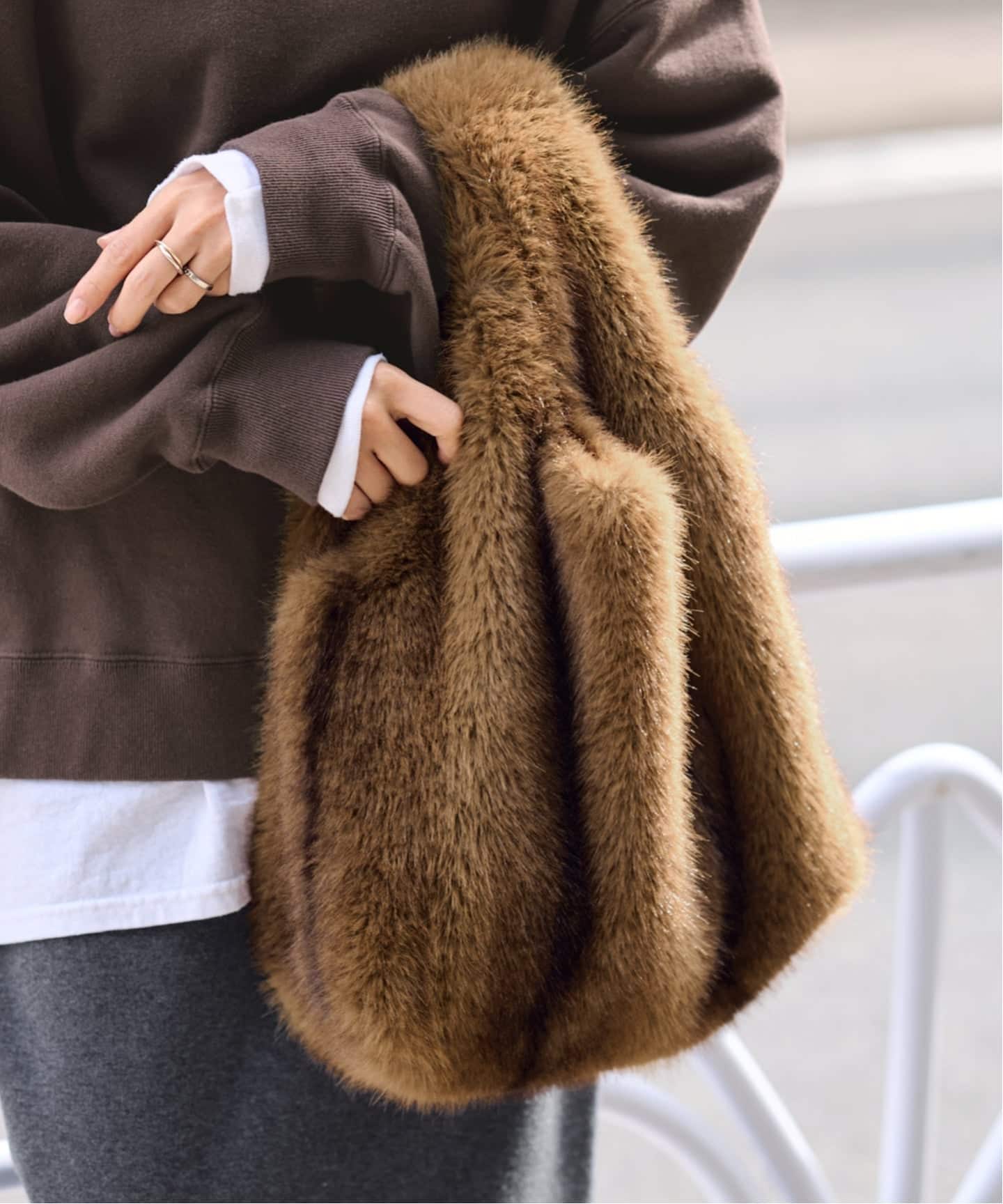 フェイクファーバッグ（ハンドバッグ）｜FRAMeWORK（フレームワーク