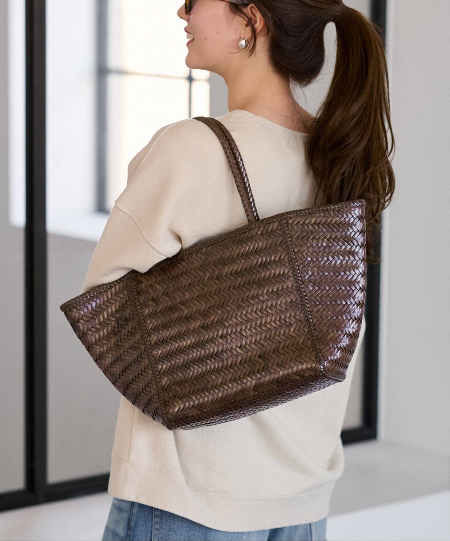 MAISON N.H PARIS JANVIER PETIT CUIR-トート（トートバッグ 