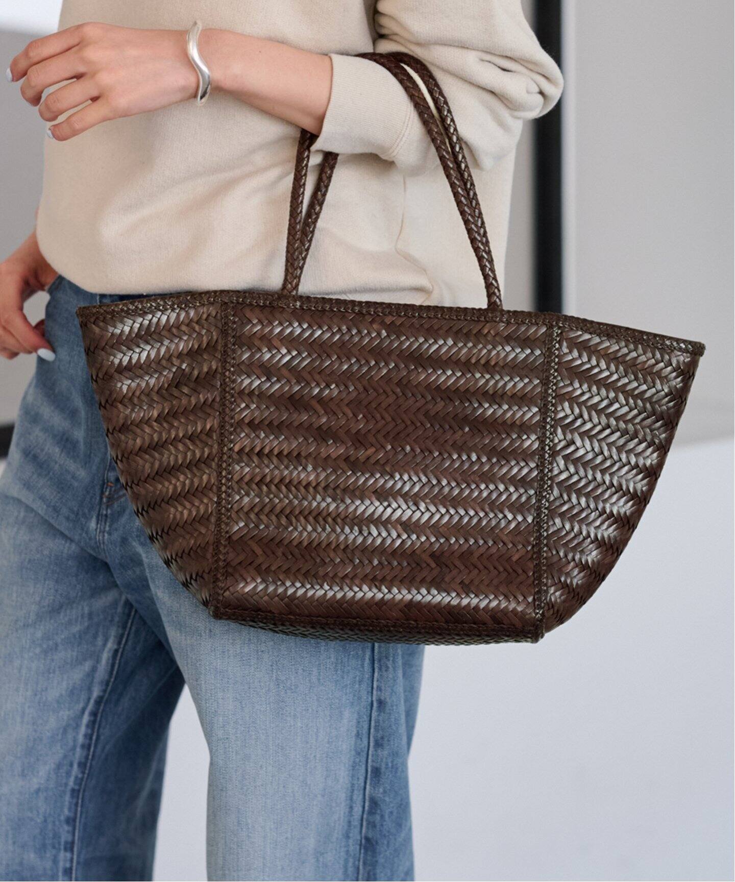MAISON N.H PARIS JANVIER PETIT CUIR-トート（トートバッグ 