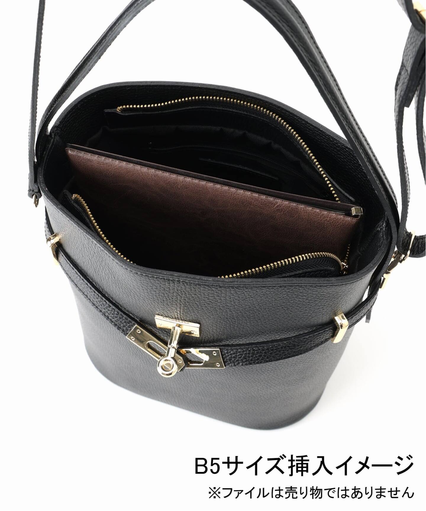 AULENTTI/オウレンティワンハンドル金具付きbasketバック　ブラウン FRAMeWORK｜AULENTTI/オウレンティワンハンドル金具付きbasketバック