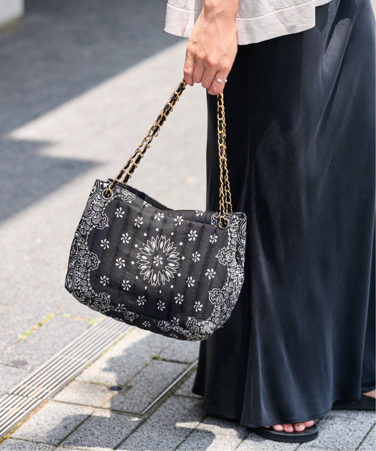 MALUS/マリュス バンダナキルティングショルダーBAG（ショルダーバッグ 