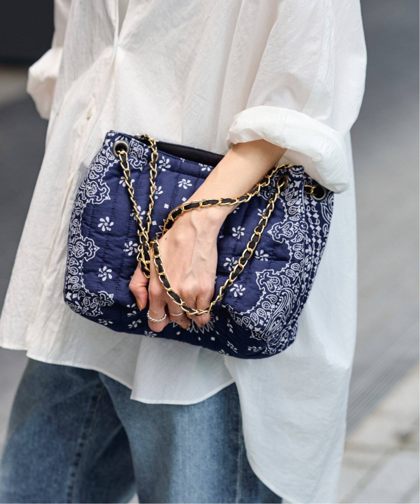 MALUS/マリュス バンダナキルティングショルダーBAG（ショルダーバッグ