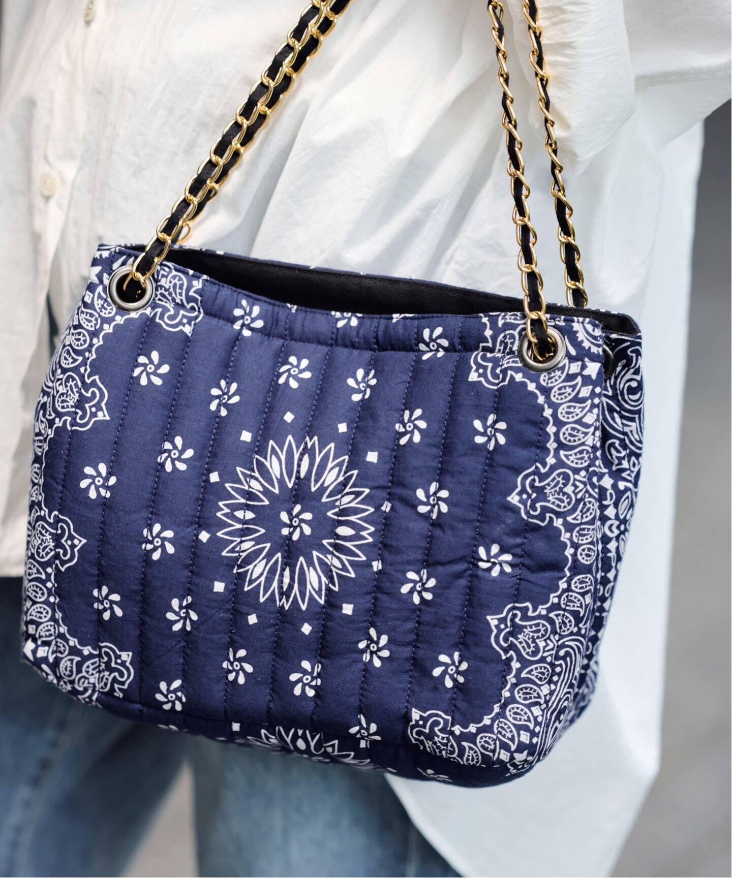 MALUS/マリュス バンダナキルティングショルダーBAG（ショルダーバッグ