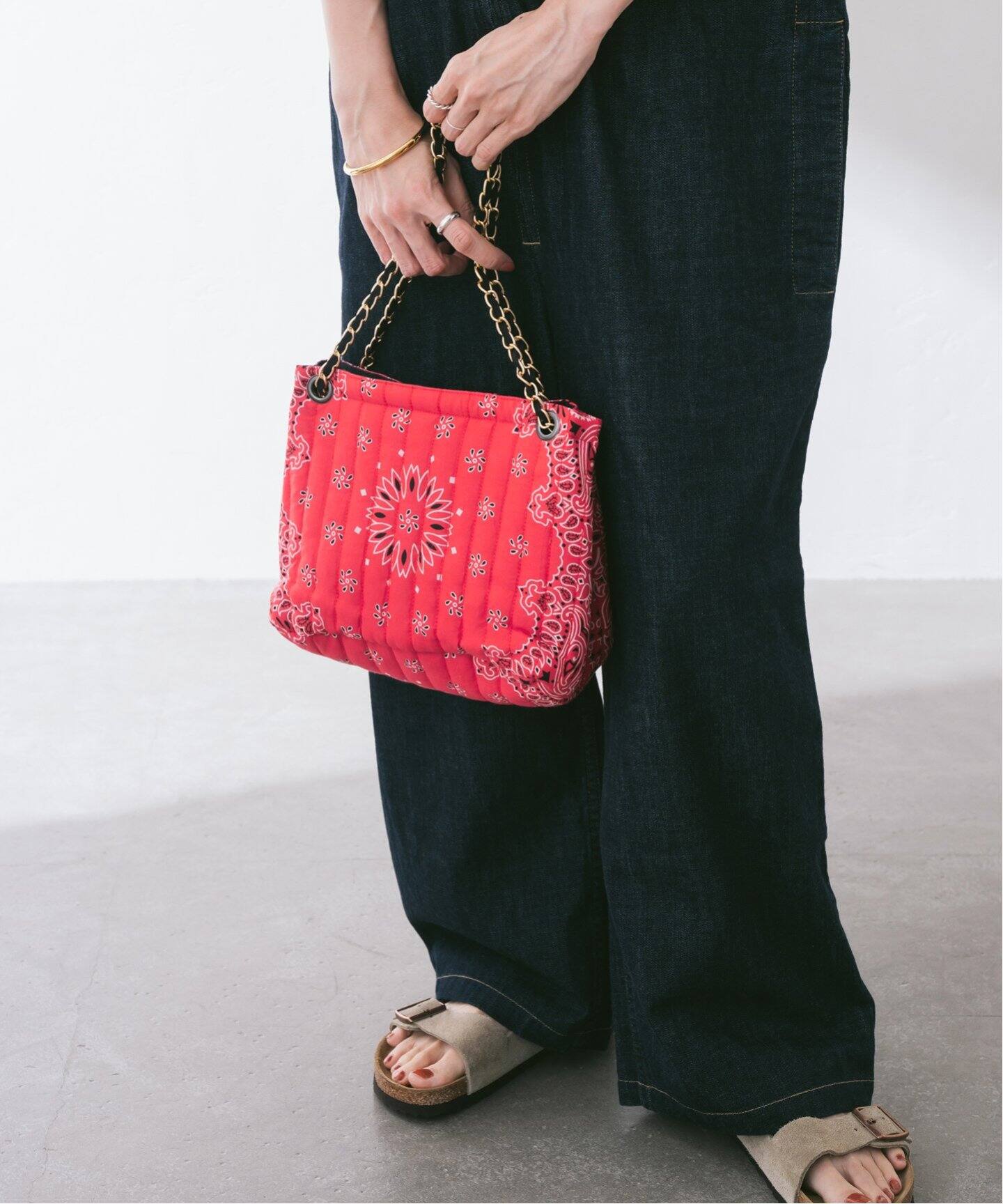MALUS/マリュス バンダナキルティングショルダーBAG（ショルダーバッグ