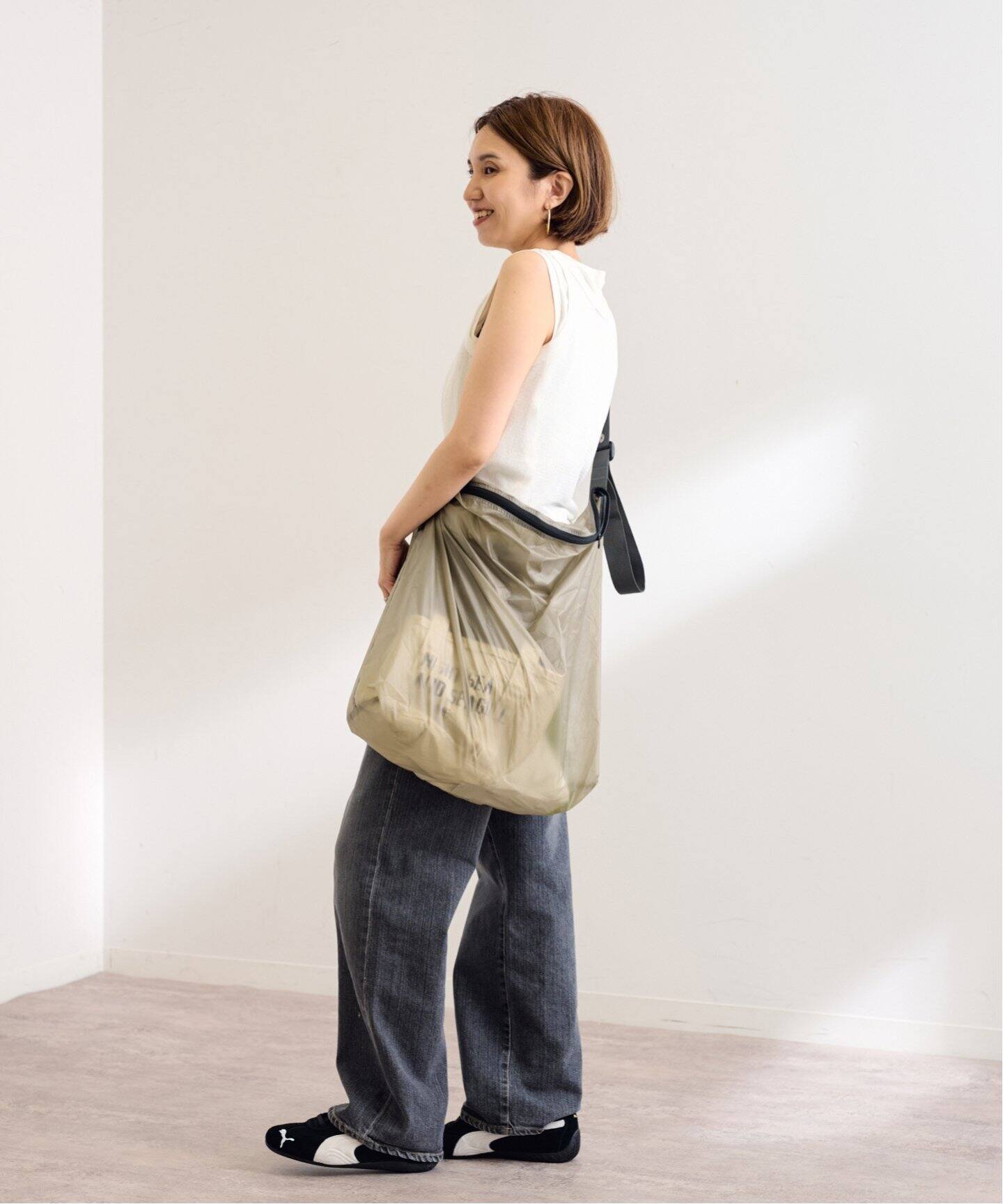 JULY NINE/ジュライ ナイン SEQUEL TOUGH CHACOAL BELT-L（ショルダー