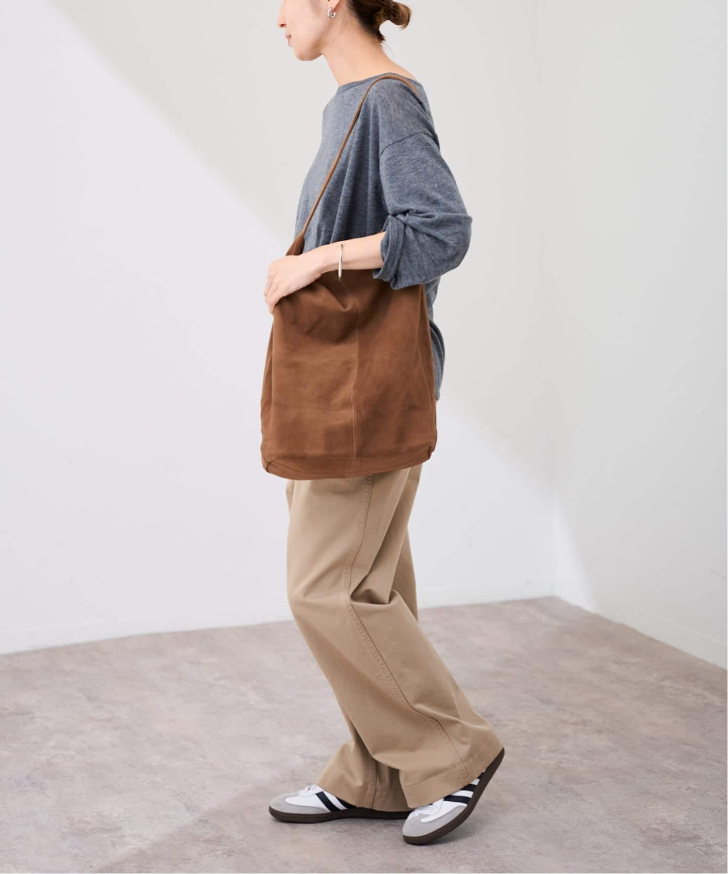 Morphee / モルフェ 3WAY CYLINDER L SUEDE（トートバッグ