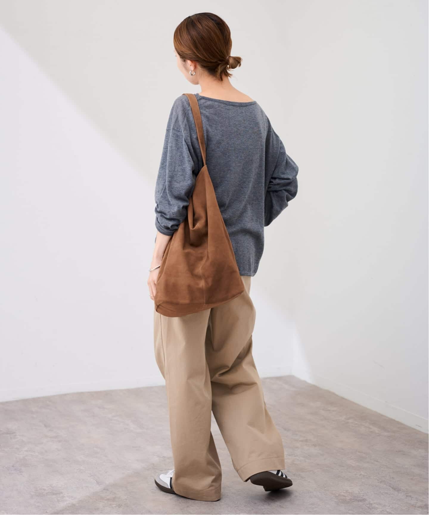 Morphee トートバッグ CYLINDER L 茶 モルフェ Morphee / モルフェ 3WAY CYLINDER L SUEDE（トートバッグ
