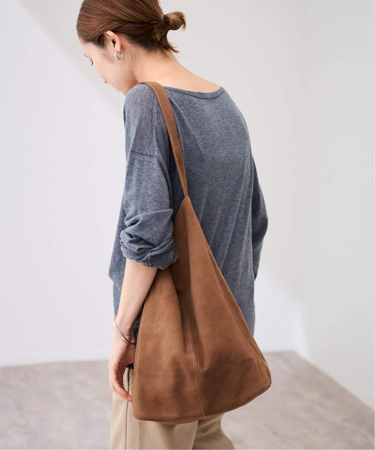 Morphee / モルフェ 3WAY CYLINDER L SUEDE（トートバッグ