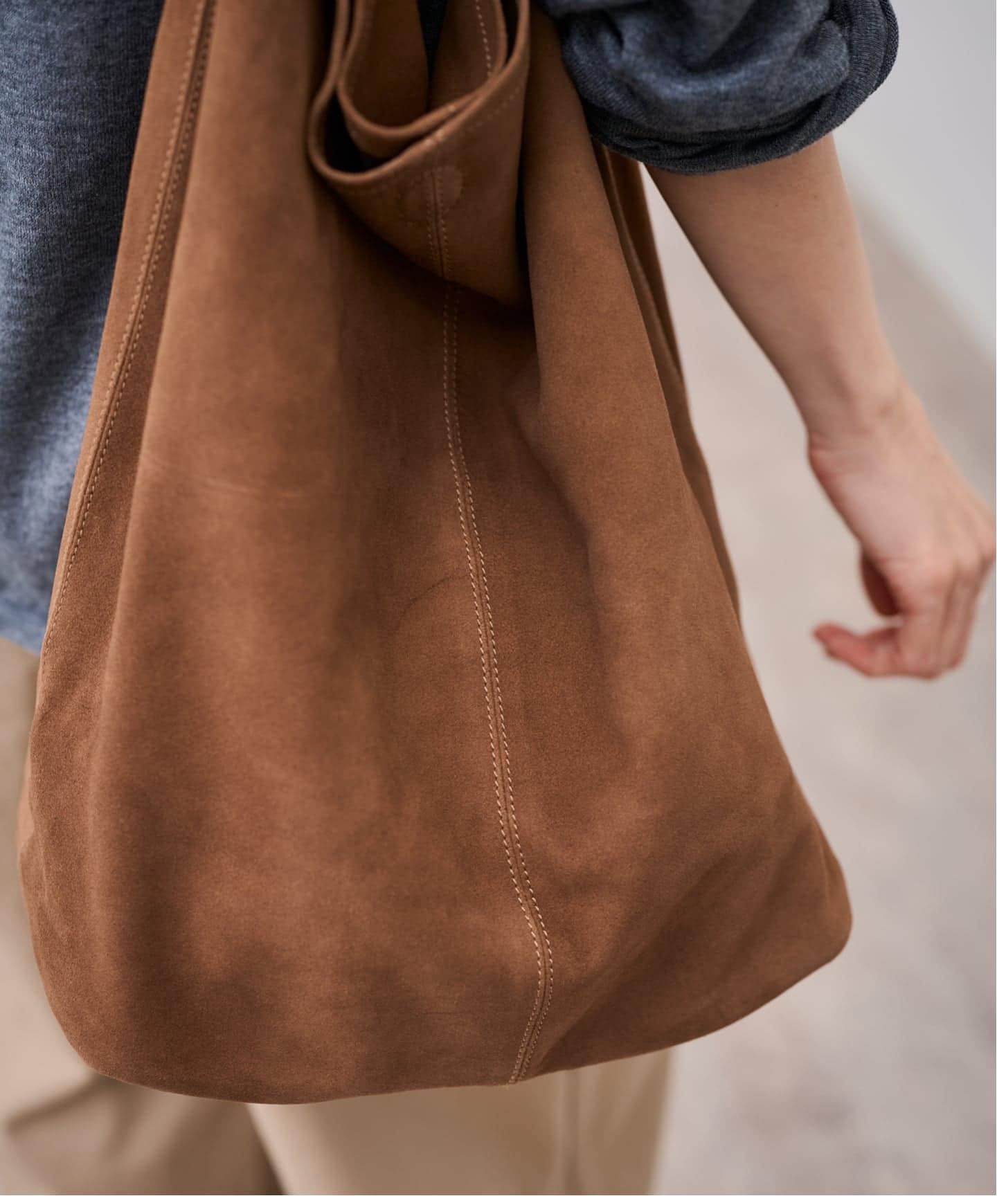 モルフェ　シリンダー　スエードL Morphee / モルフェ 3WAY CYLINDER L SUEDE（トートバッグ