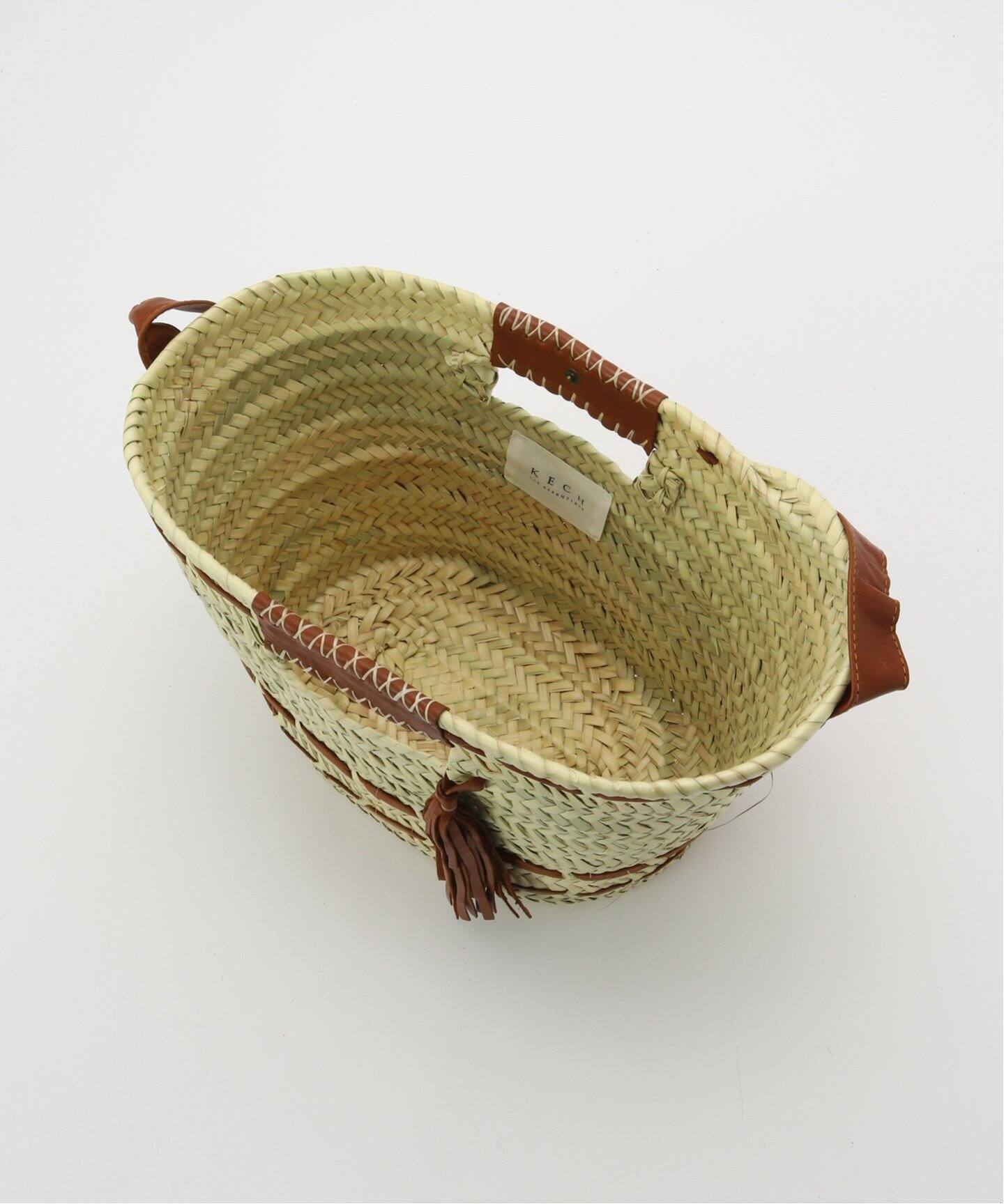 KECH raffia leather tassel bag（かごバッグ）｜FRAMeWORK（フレーム