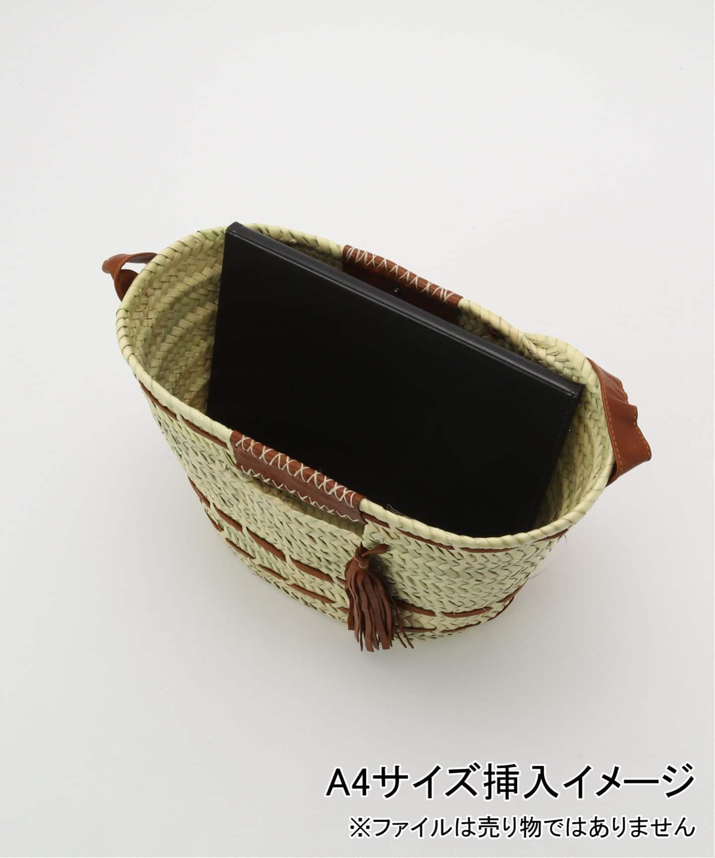 KECH raffia leather tassel bag（かごバッグ）｜FRAMeWORK（フレーム
