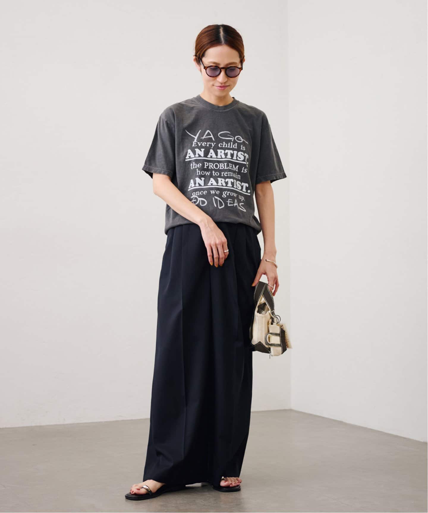 フレームワーク　YA GOOD IDEAS BIG＆MINI TOTE M 黒 YA GOOD IDEAS BIG＆MINI TOTE POACH XS（トートバッグ