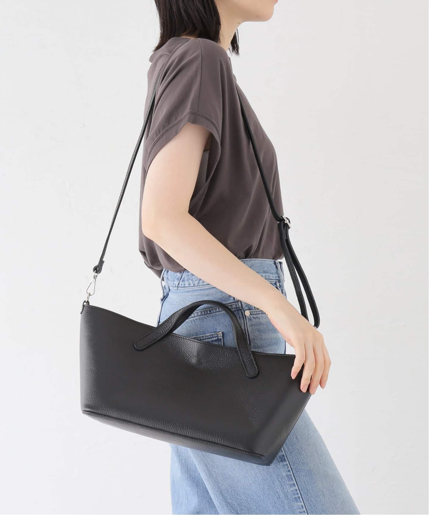 【FRAMeWORK】オウレンティ ショルダー付き レクタングルトート フレームワーク AULENTTI/オウレンティ ショルダー付きレクタングル