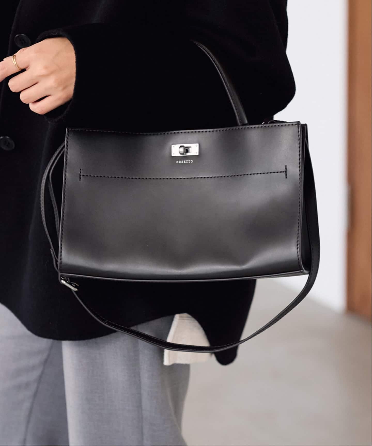 ORSETTO/オルセット ワンハンドルSHOULDERツキ カナグバッグ