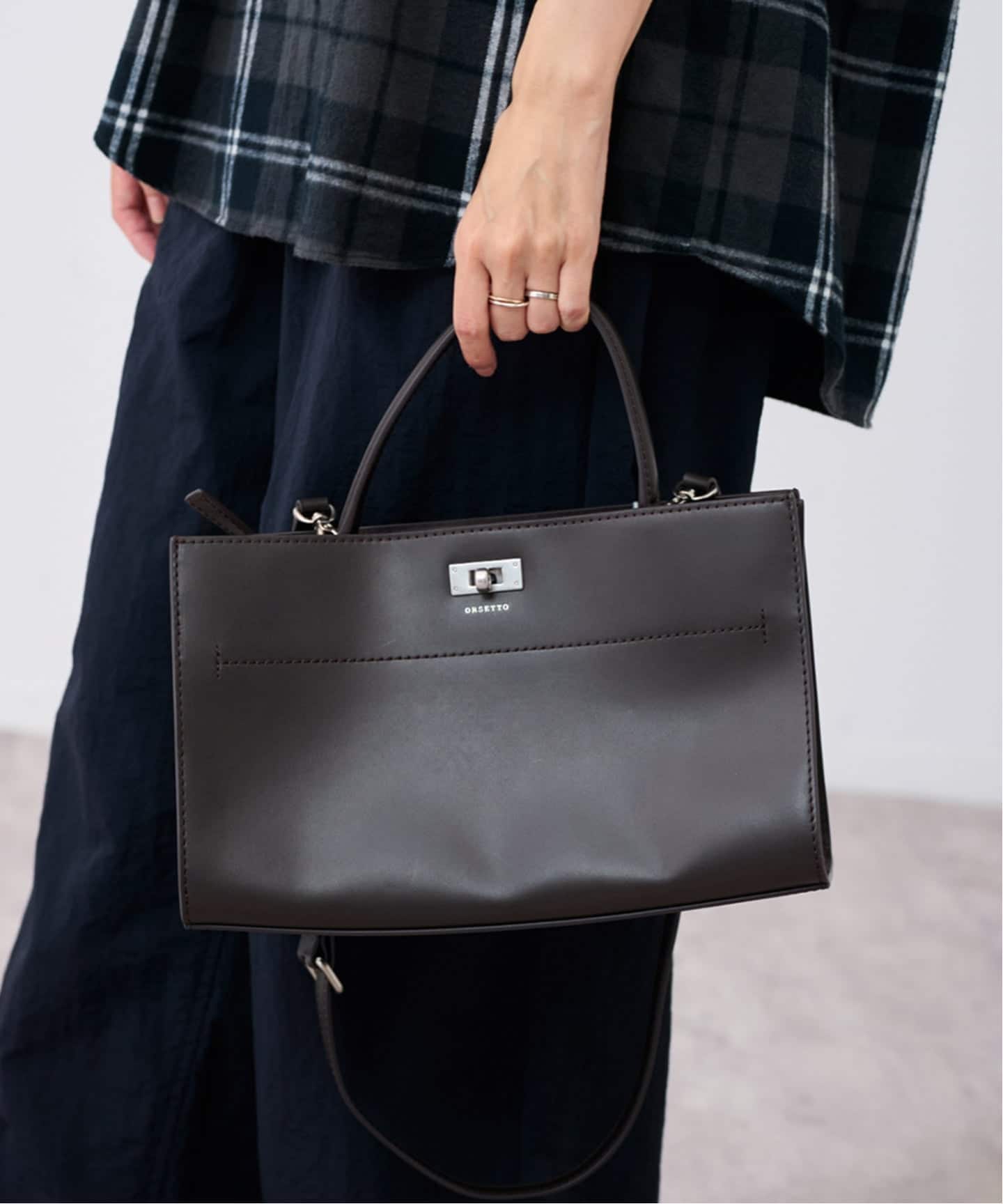 【美品】ORSETTO ハンドバッグ FRAMeWORK 美品】ORSETTO ハンドバッグ FRAMeWORK