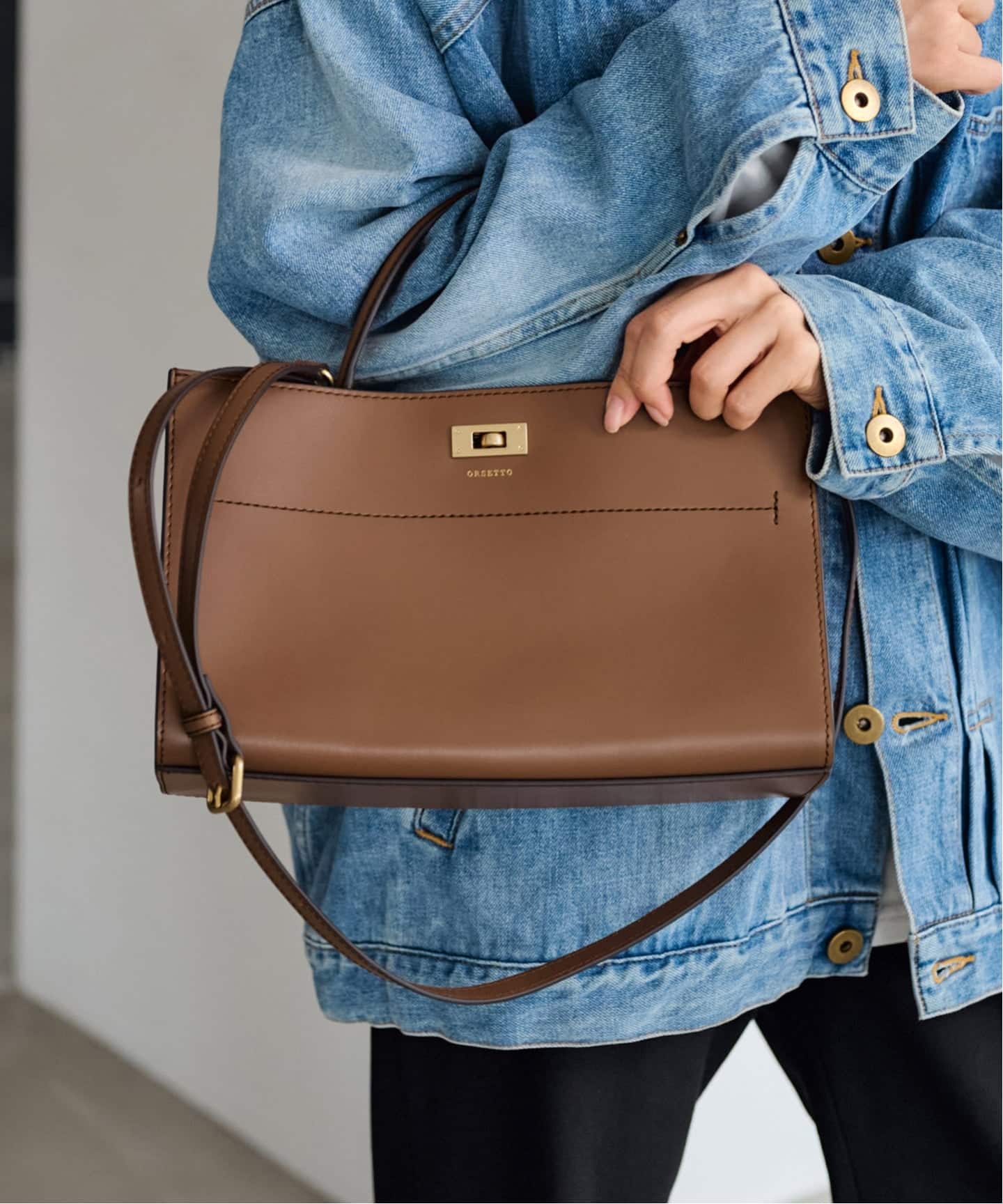 ORSETTO/オルセット ワンハンドルSHOULDERツキ カナグバッグ