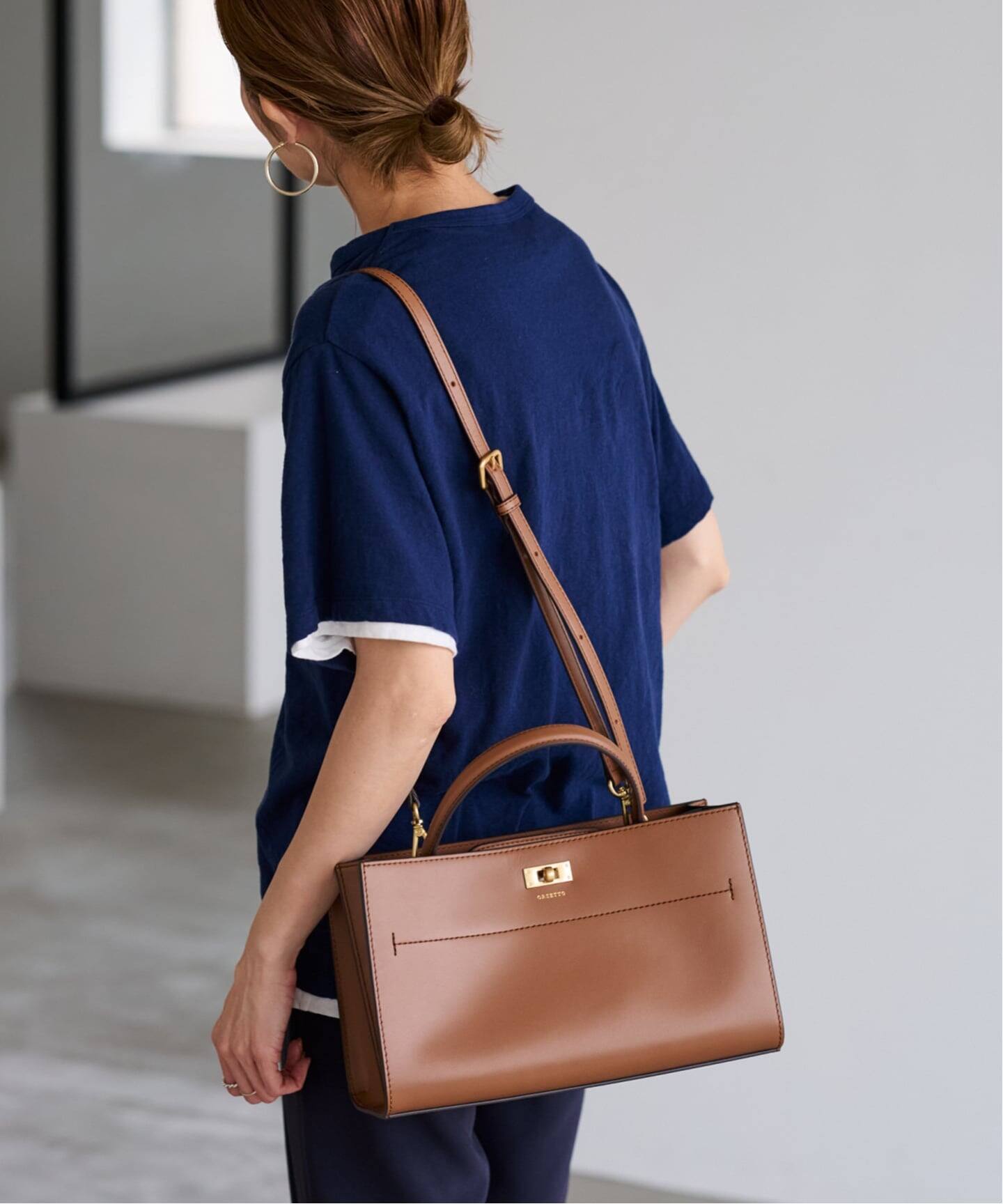 ORSETTO ブラウン ハンドバッグ　ショルダー ORSETTO ブラウン ハンドバッグ ショルダー 2025年最新】ORSETTO