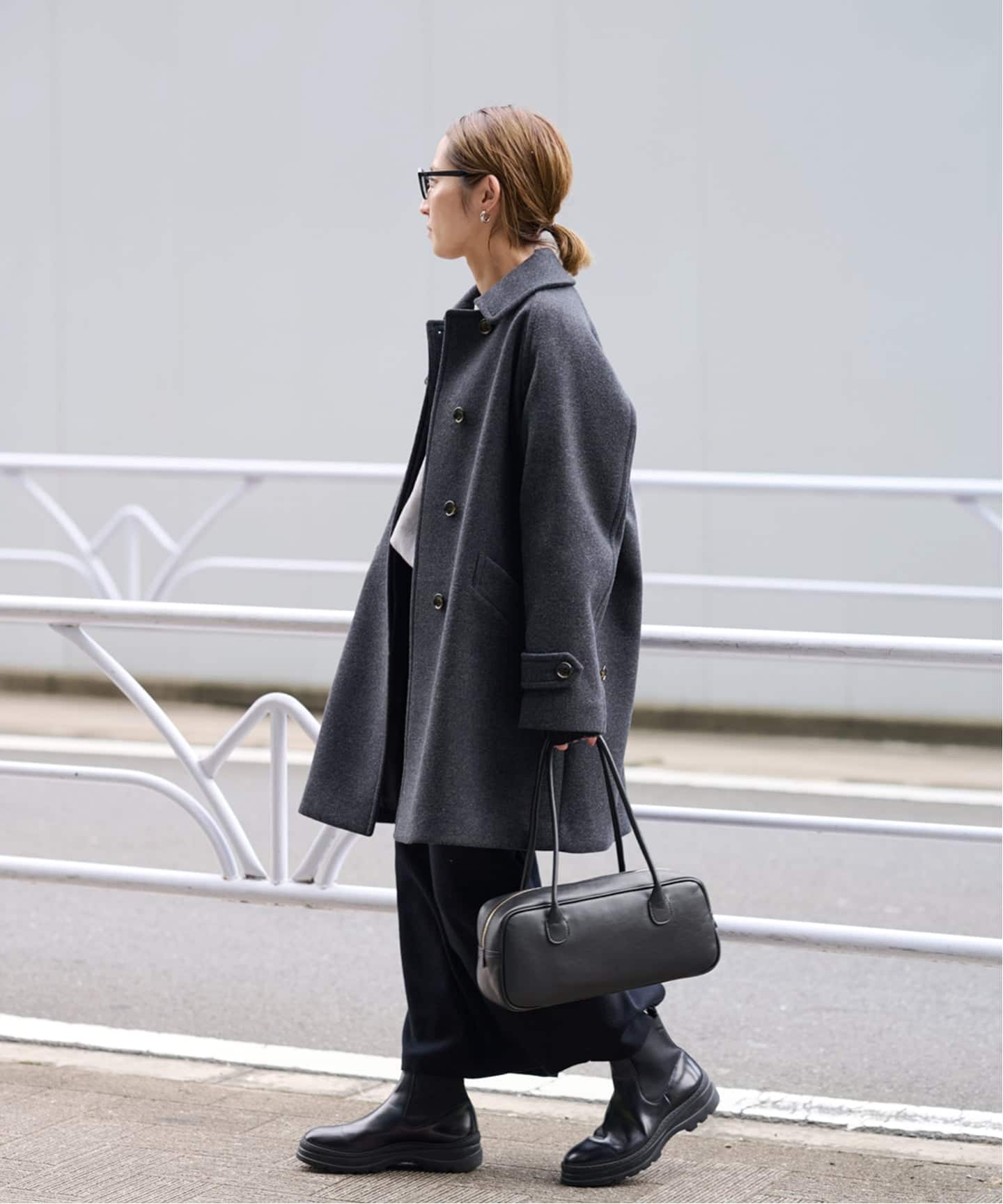 【オウレンティ】別注ロングハンドルボストンバッグ ≪WEB限定 / 追加予約≫AULENTTI/オウレンティ 別注ロング